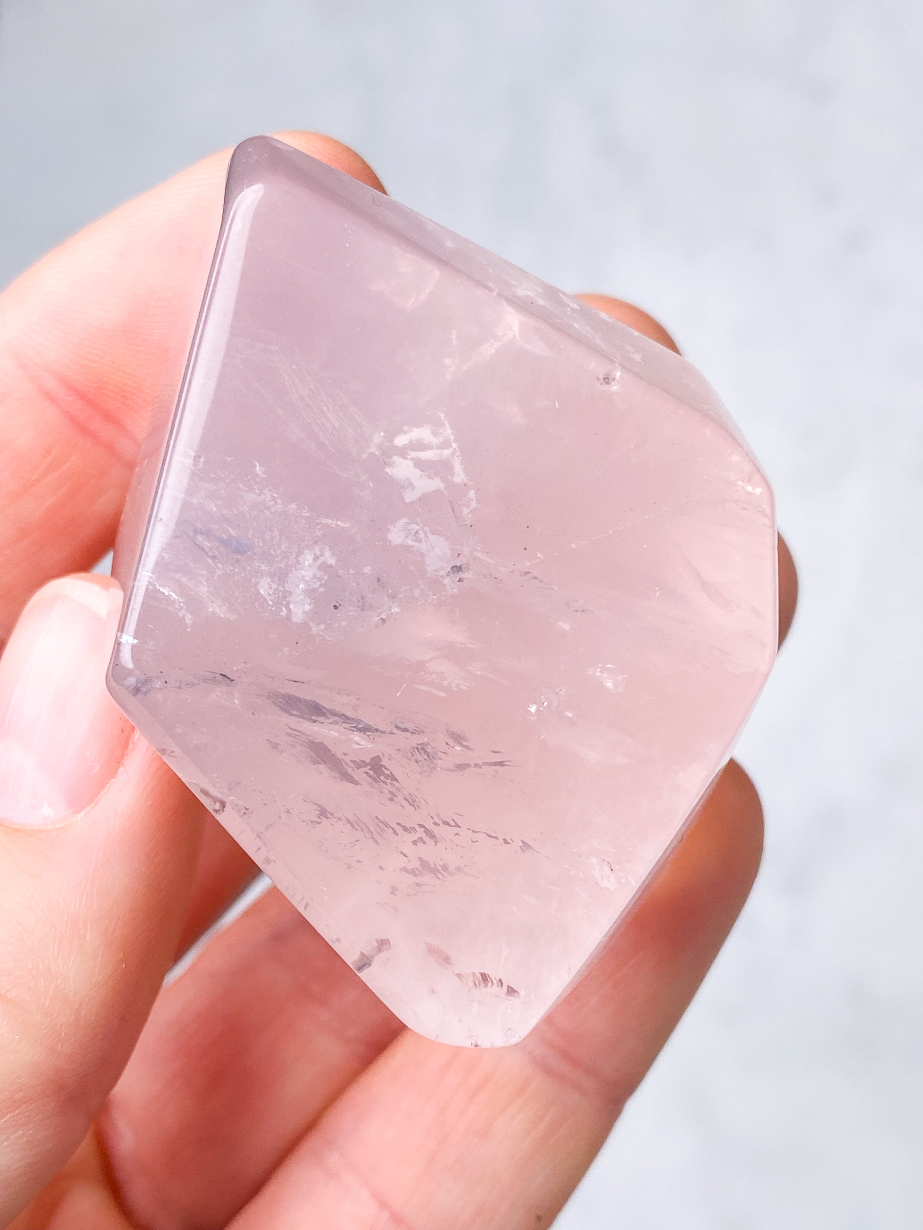 Rose Quartz Palmstone (No. 13)