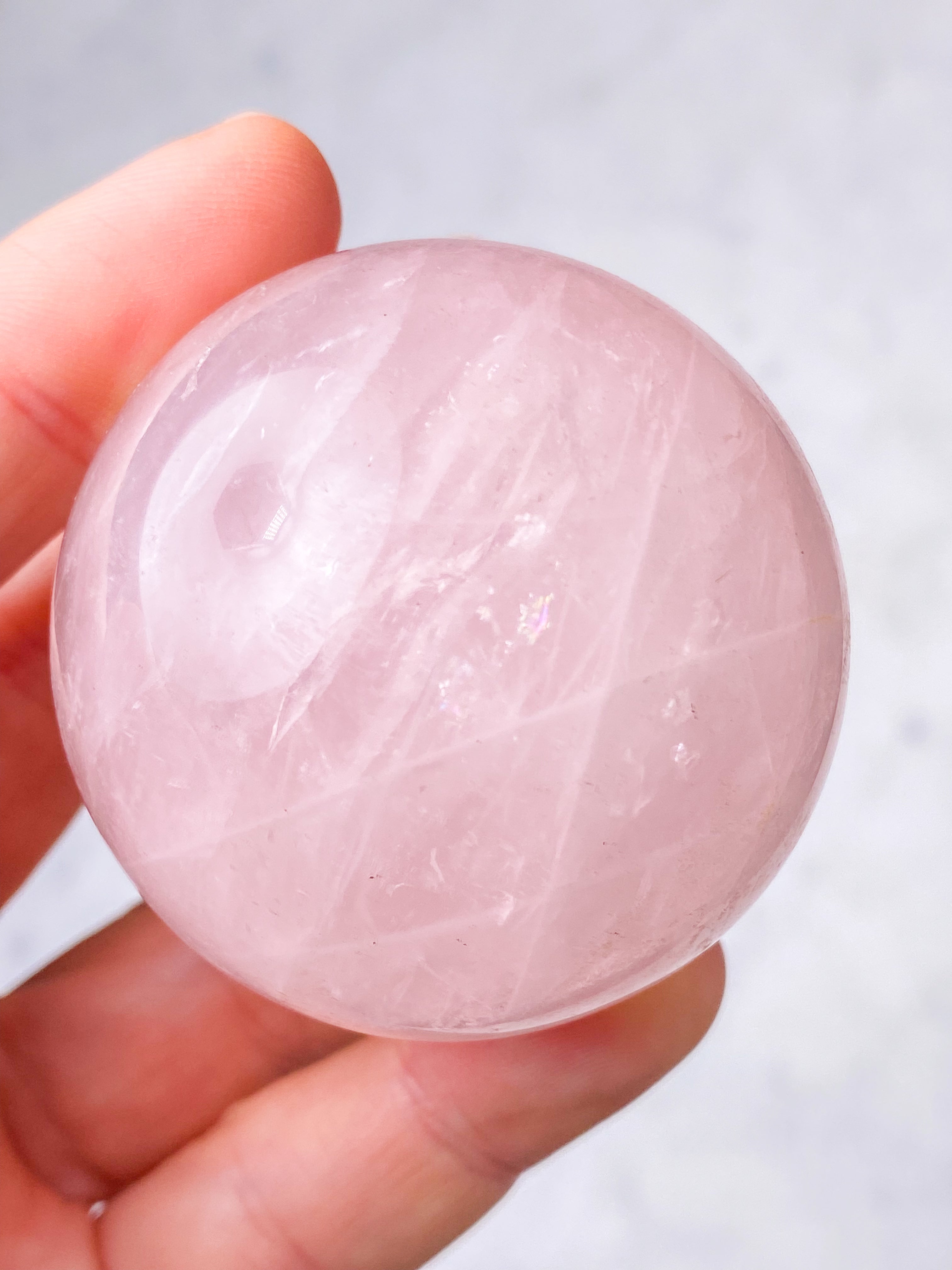 Rosakvarts Kugle (Nr. 7)