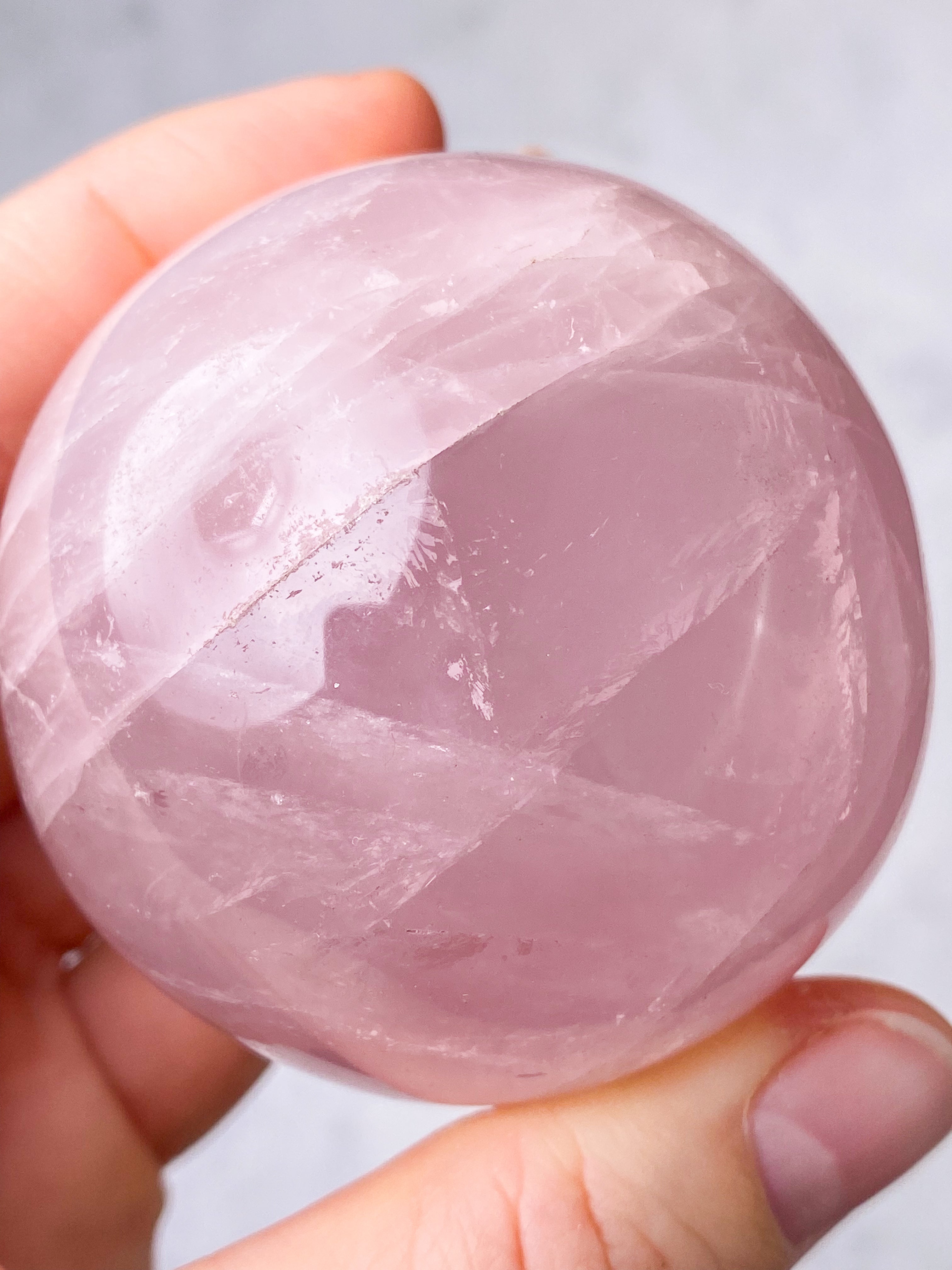 Rosakvarts Kugle (Nr. 8)