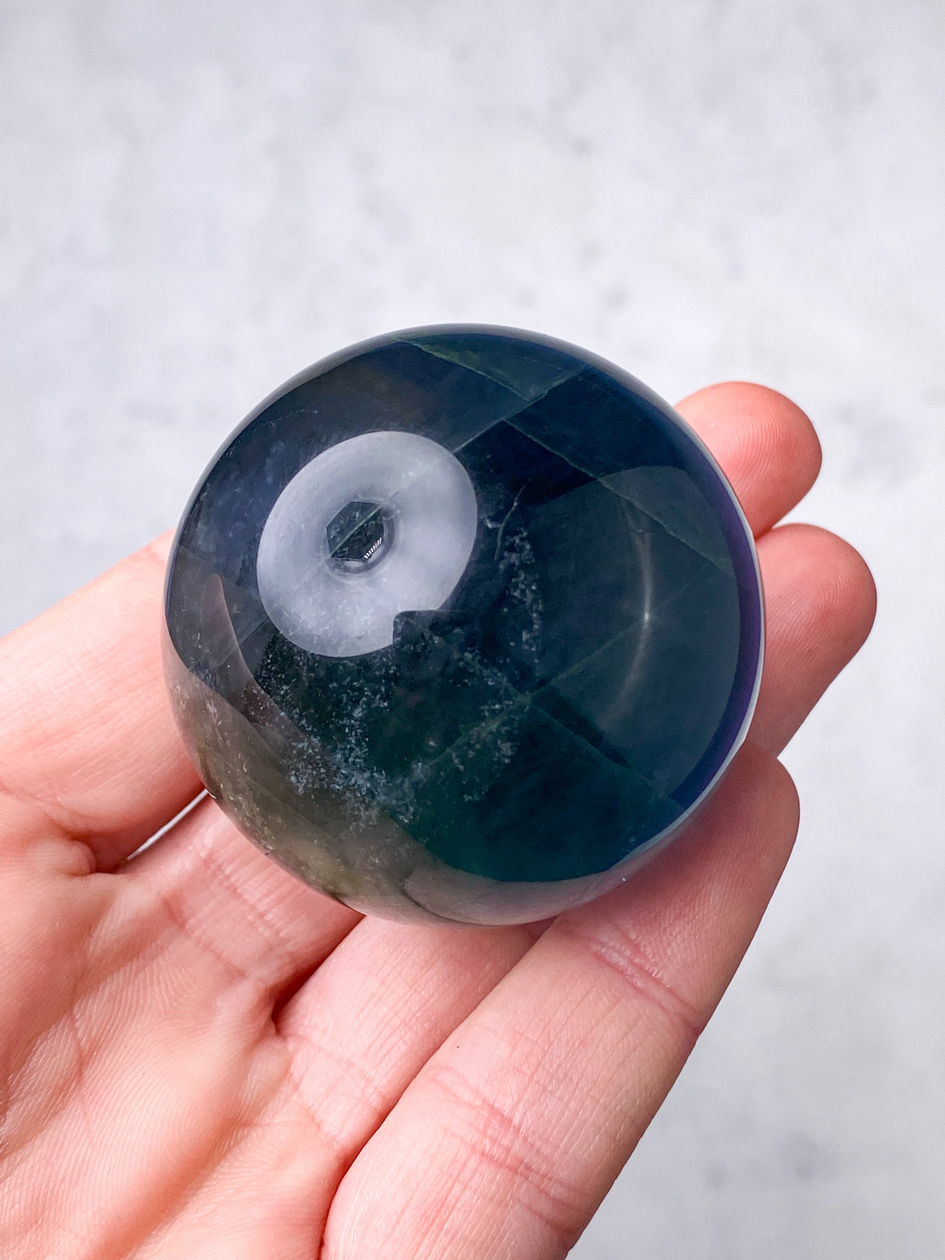 Blå Fluorit Kugle (Nr. 3)