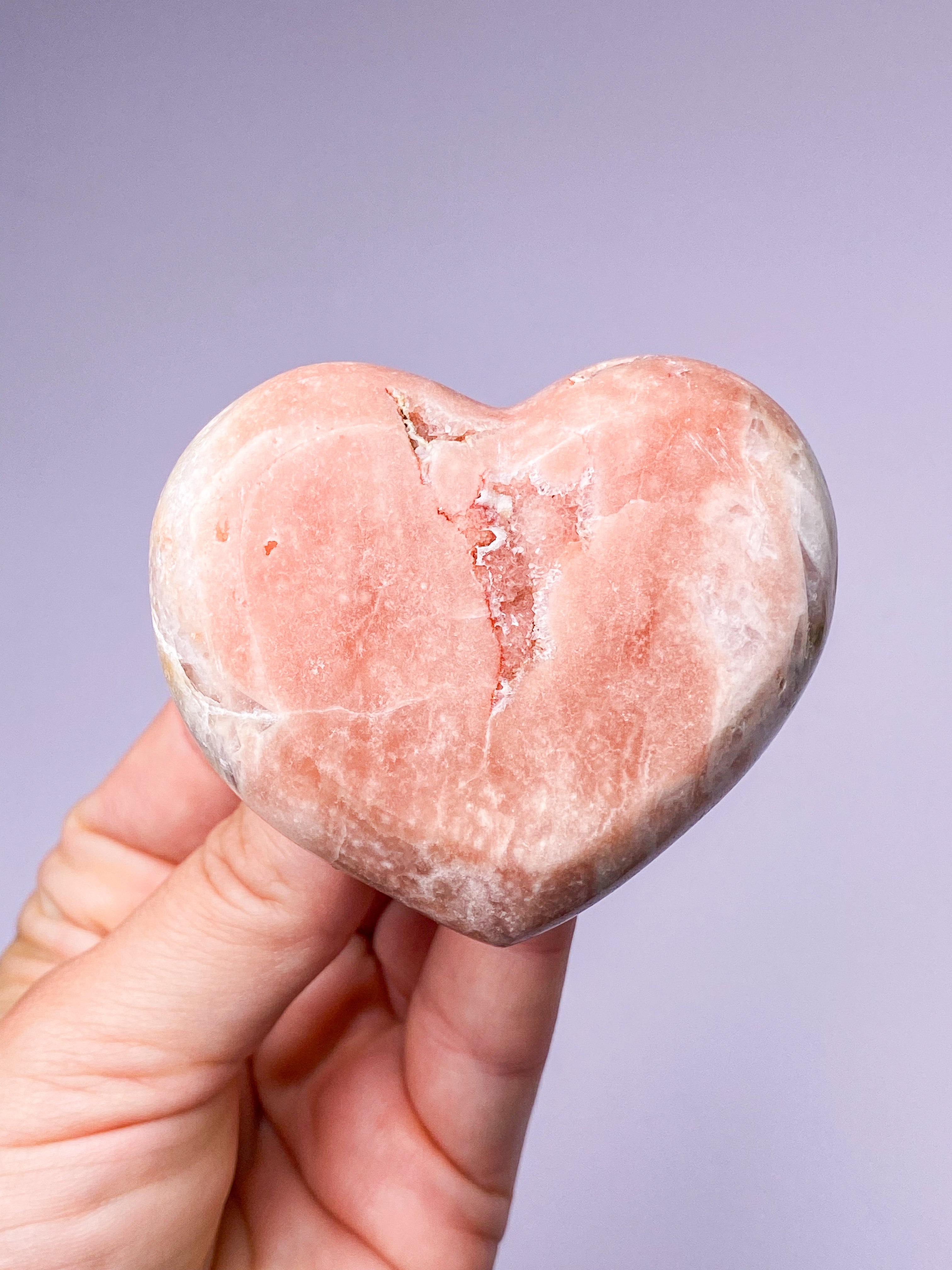 Pink Ametyst Hjerte (Nr. 4)