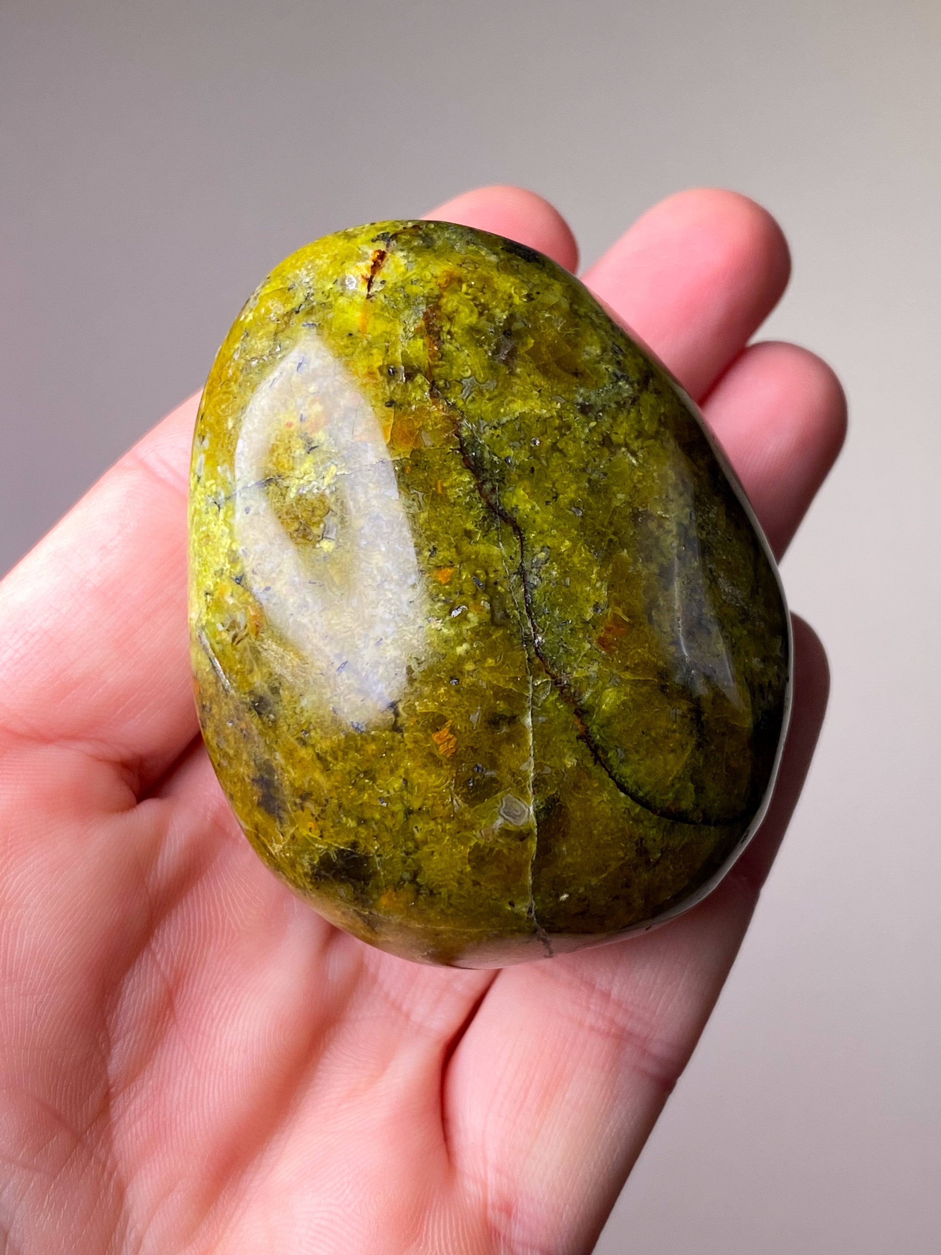 Grøn Opal Palmstone (Nr. 1)