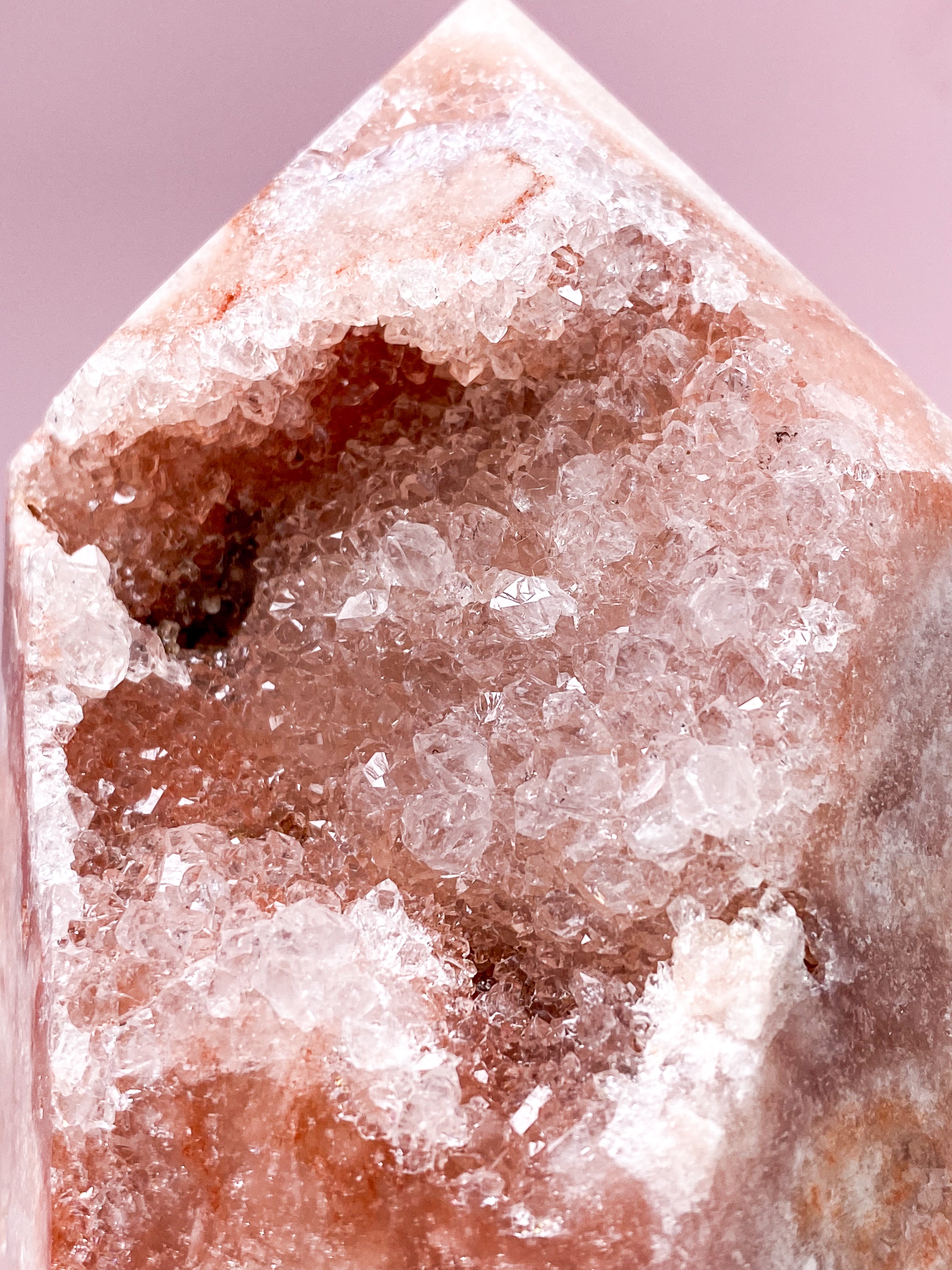 Druzy Pink Ametyst Tårn (Nr. 5)