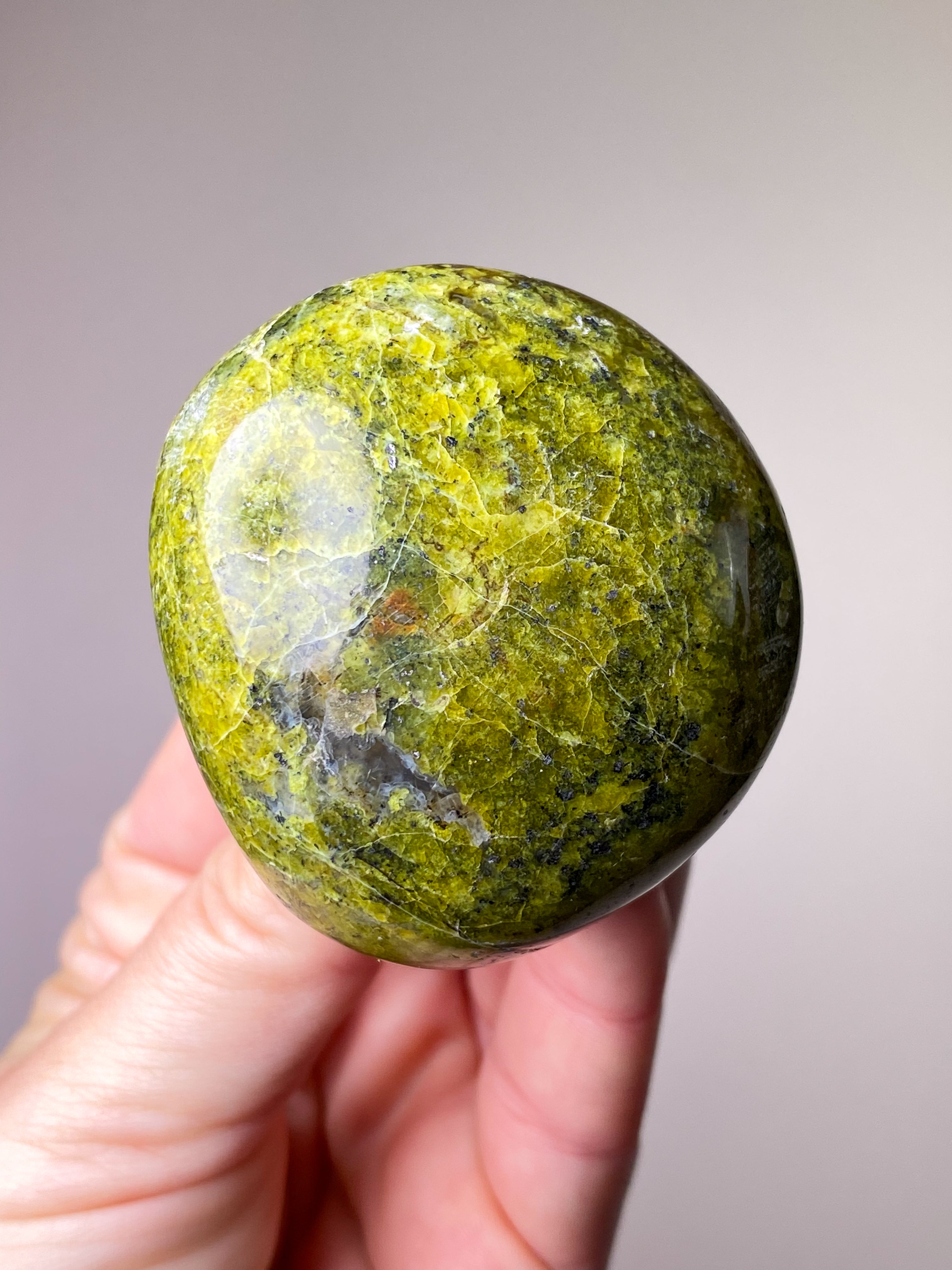 Grøn Opal Palmstone (Nr. 4)