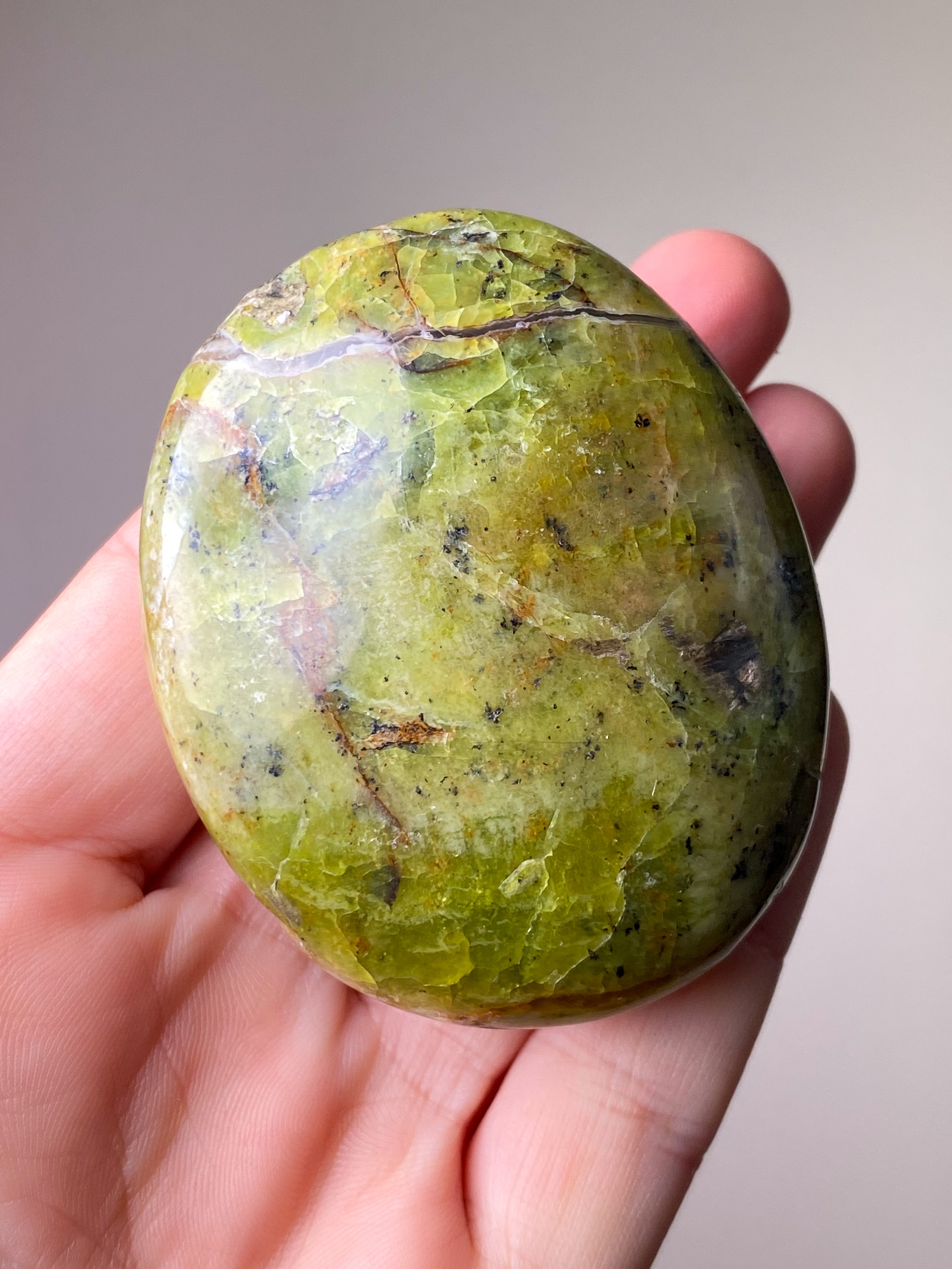 Grøn Opal Palmstone (Nr. 5)