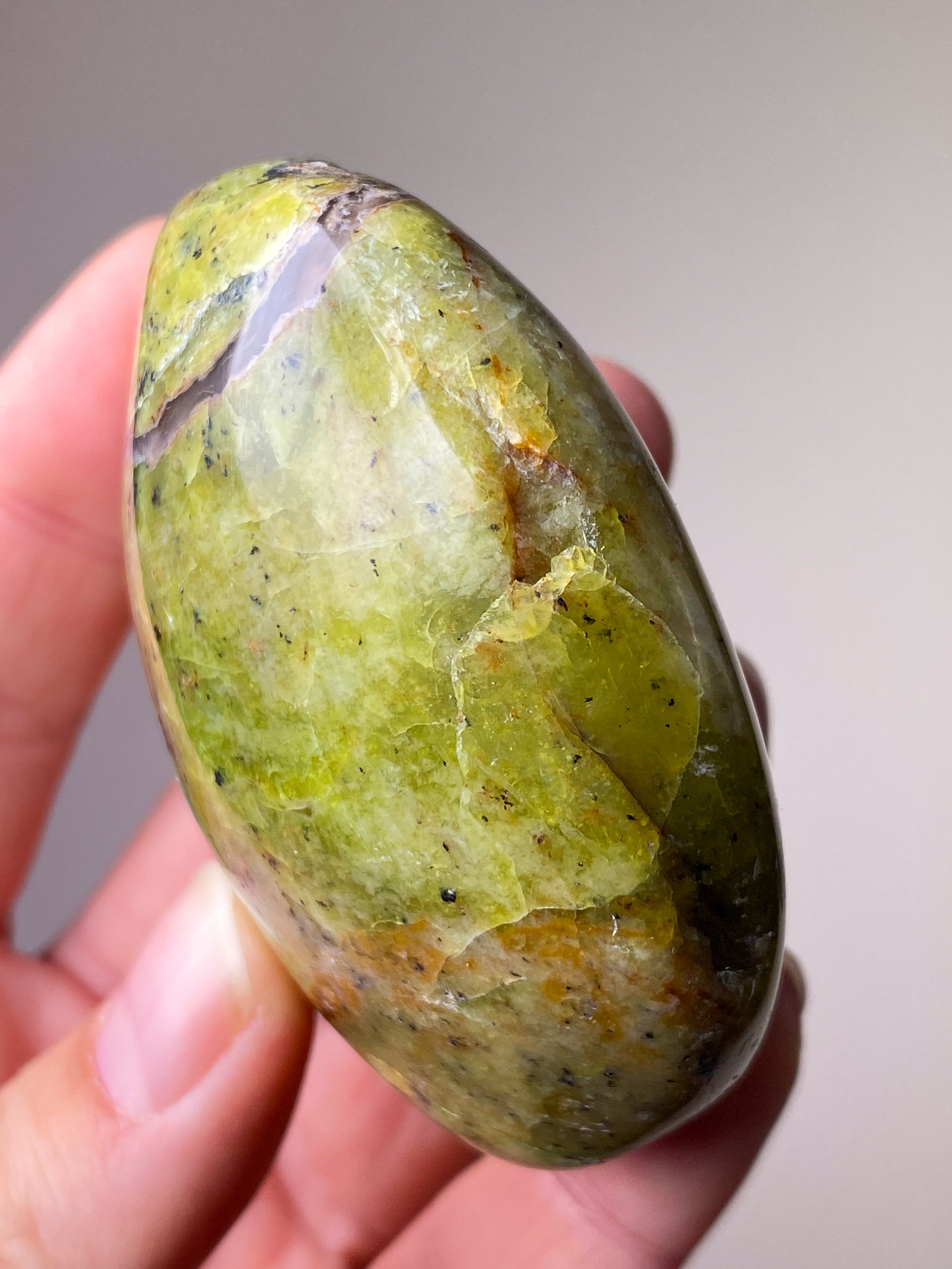 Grøn Opal Palmstone (Nr. 5)