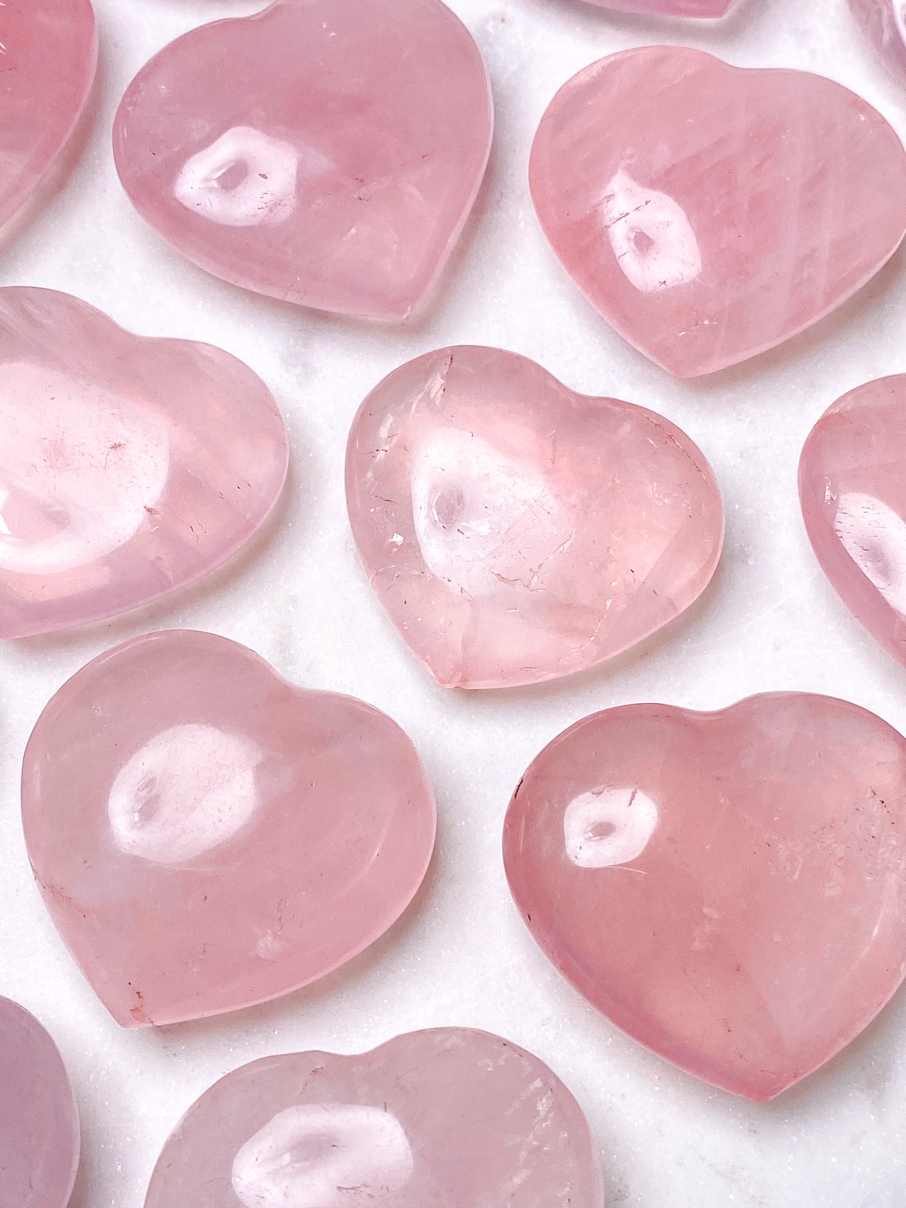 Rosakvarts Hjerte - Eksklusiv Kvalitet
