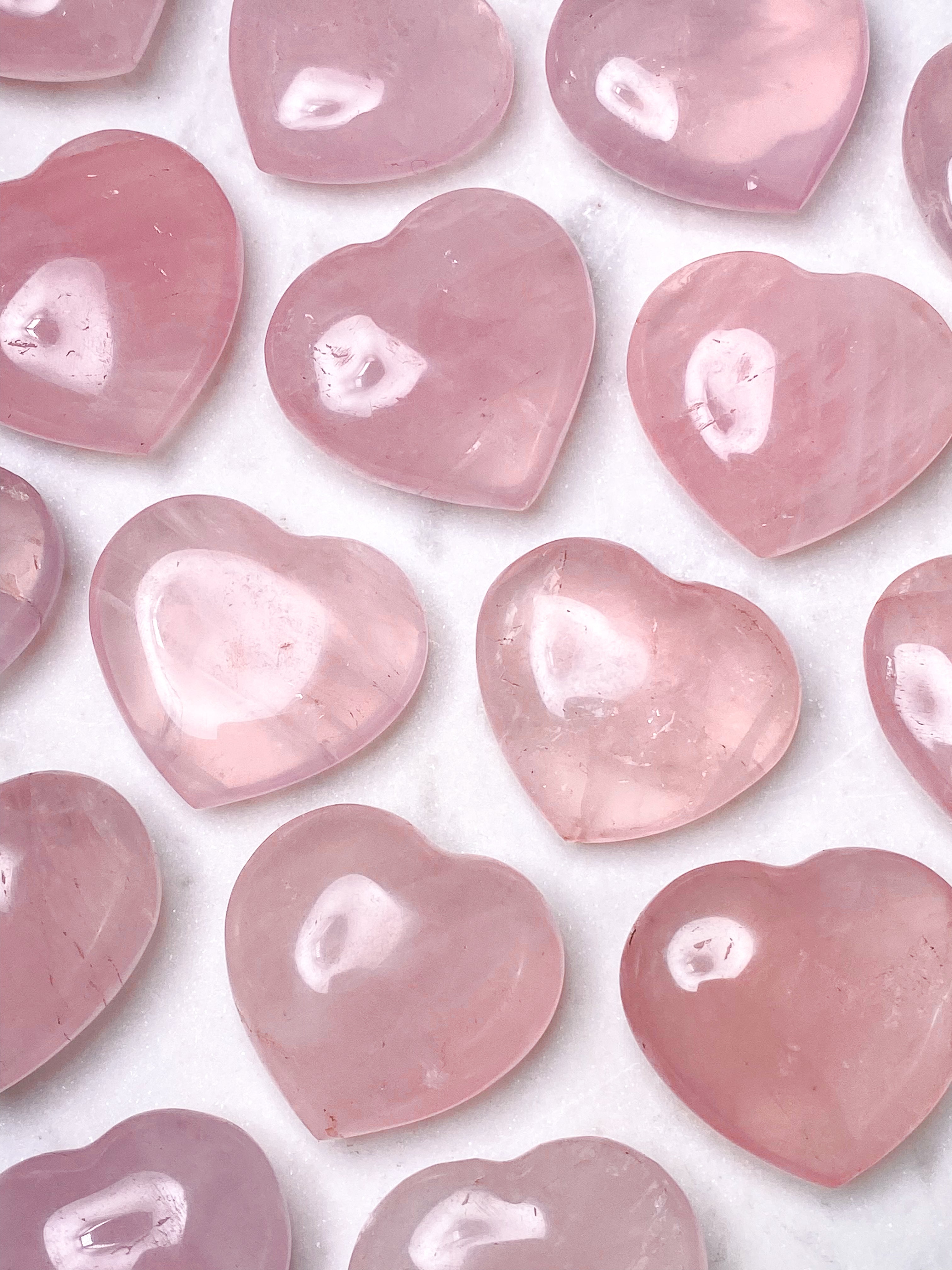 Rosakvarts Hjerte - Eksklusiv Kvalitet