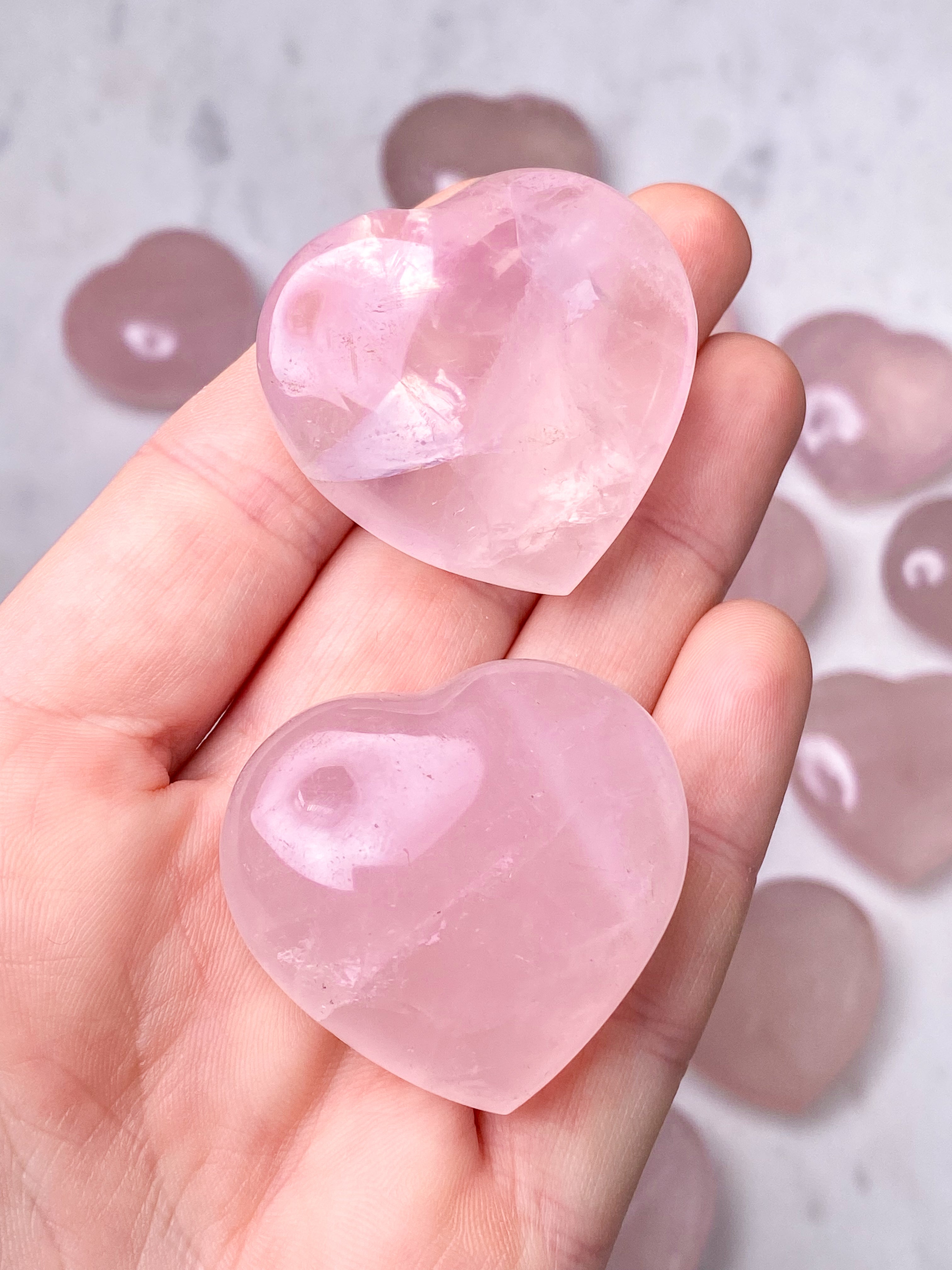 Rosakvarts Hjerte - Eksklusiv Kvalitet
