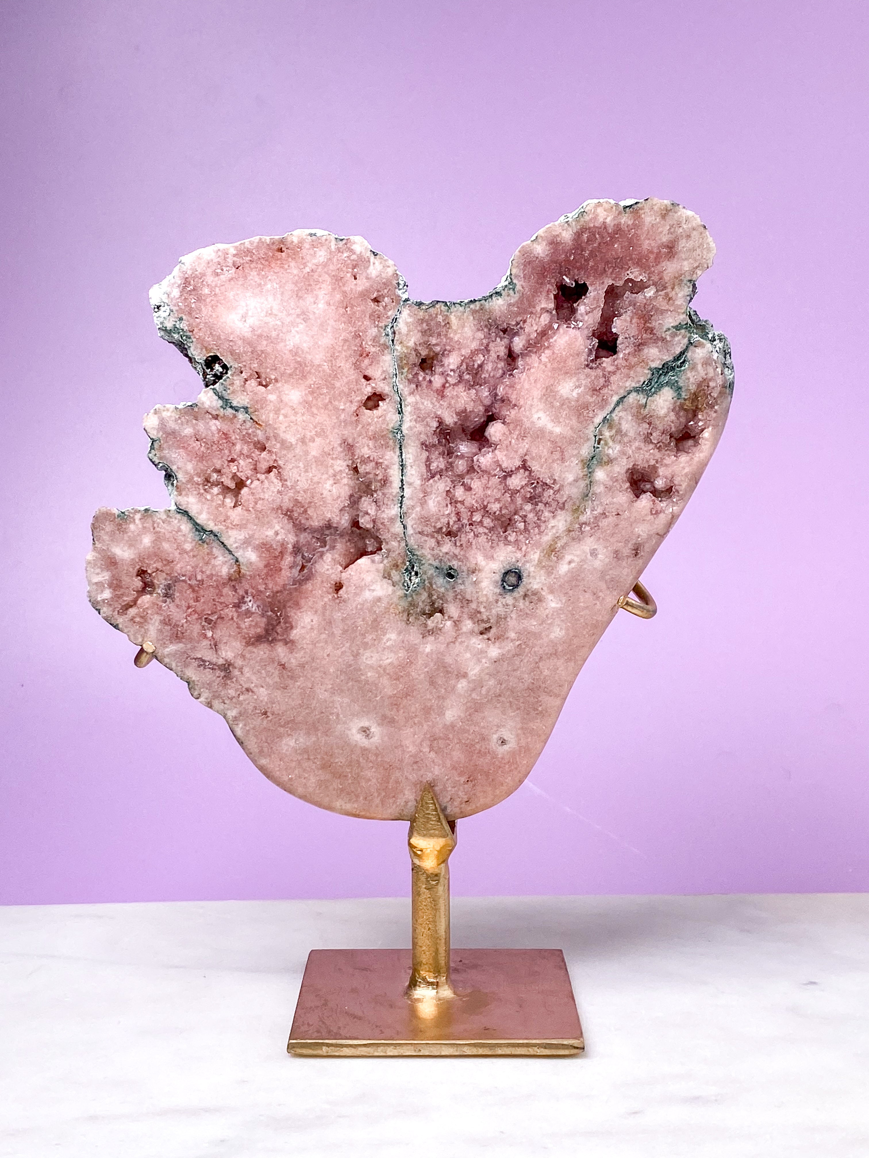 Pink Ametyst på fod (Nr. 7)