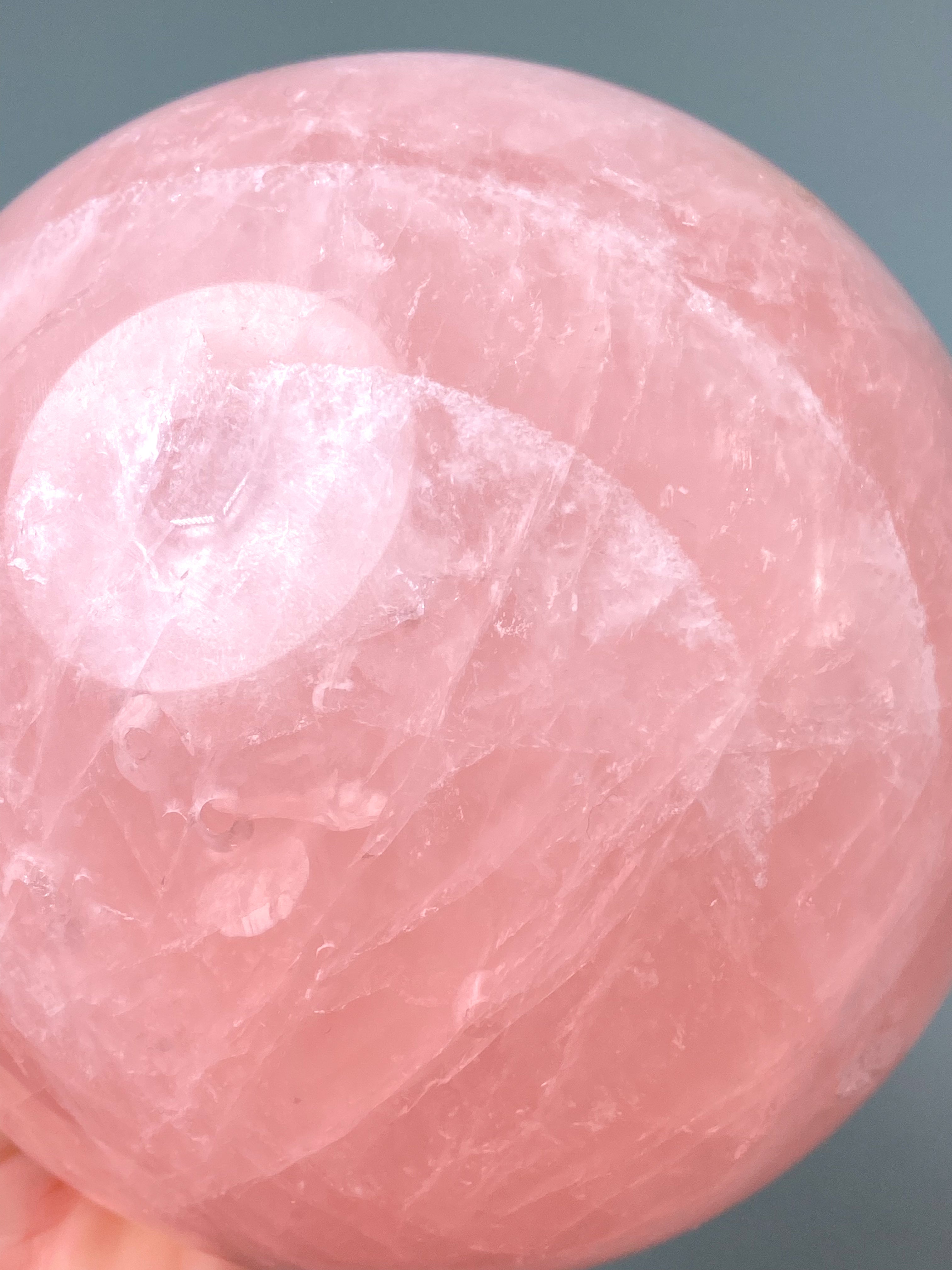Kæmpe Rosakvarts Kugle (Nr. 2)