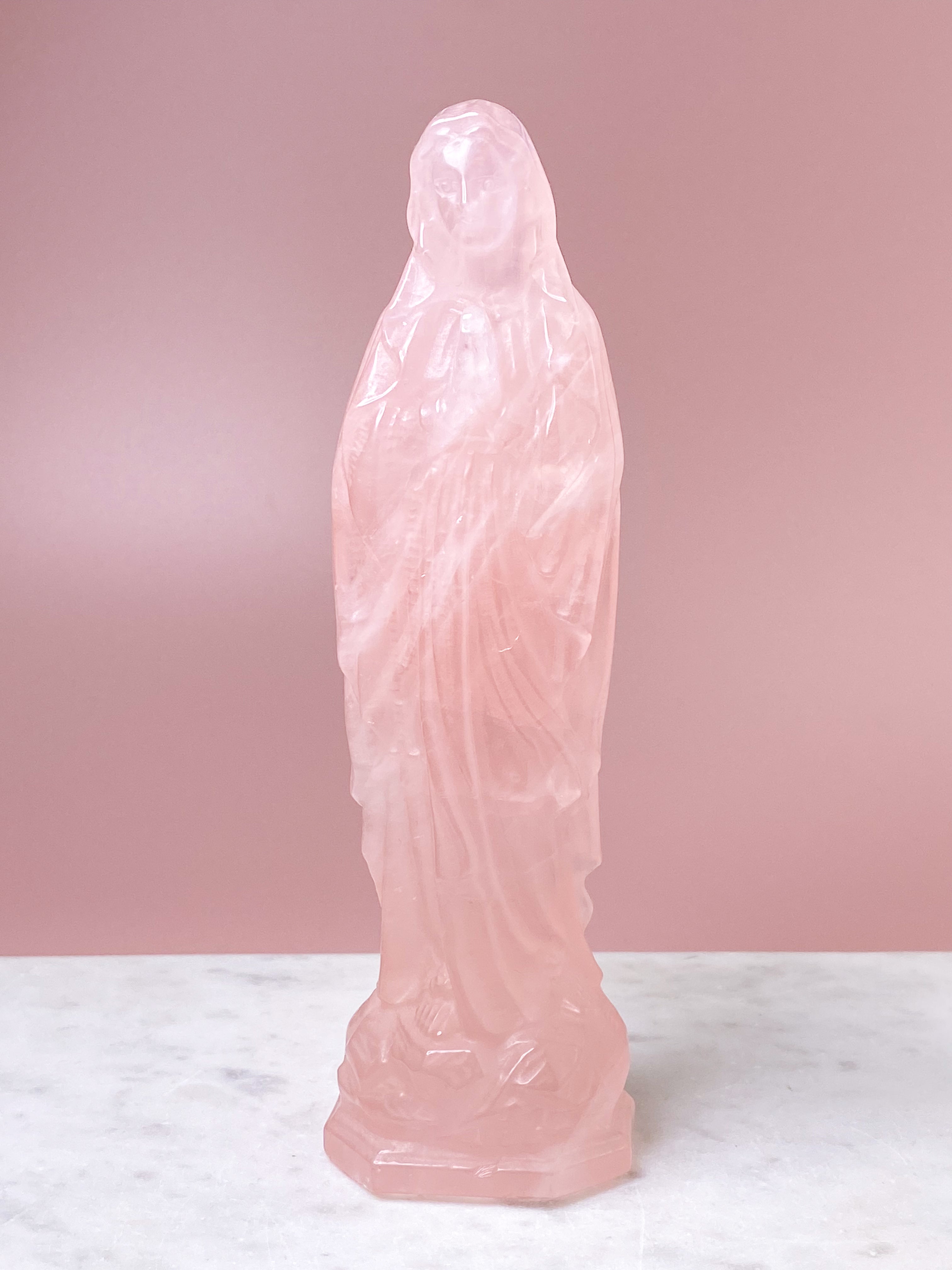 Kæmpe Rosakvarts Madonna (Nr. 7)
