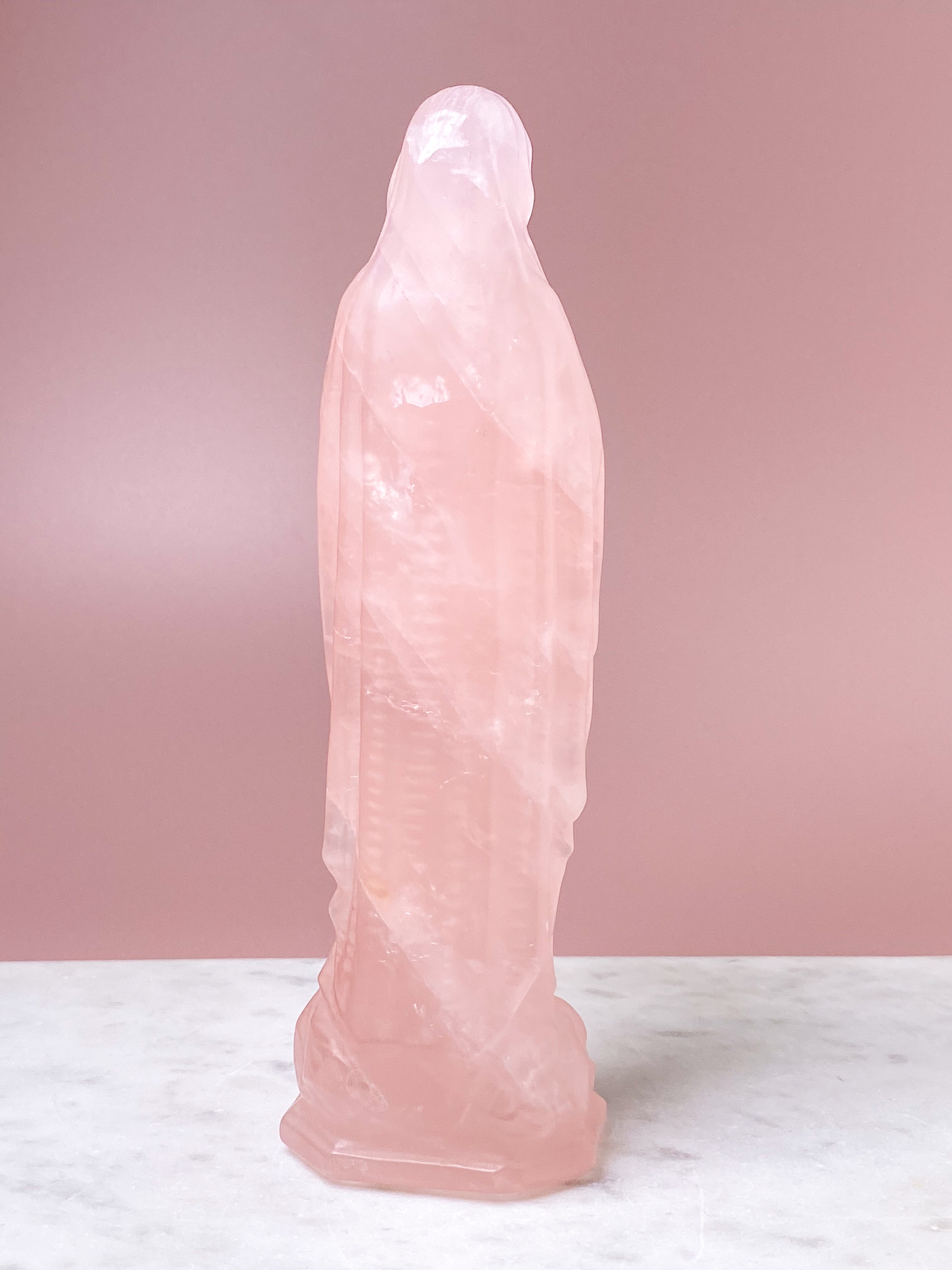 Kæmpe Rosakvarts Madonna (Nr. 8)