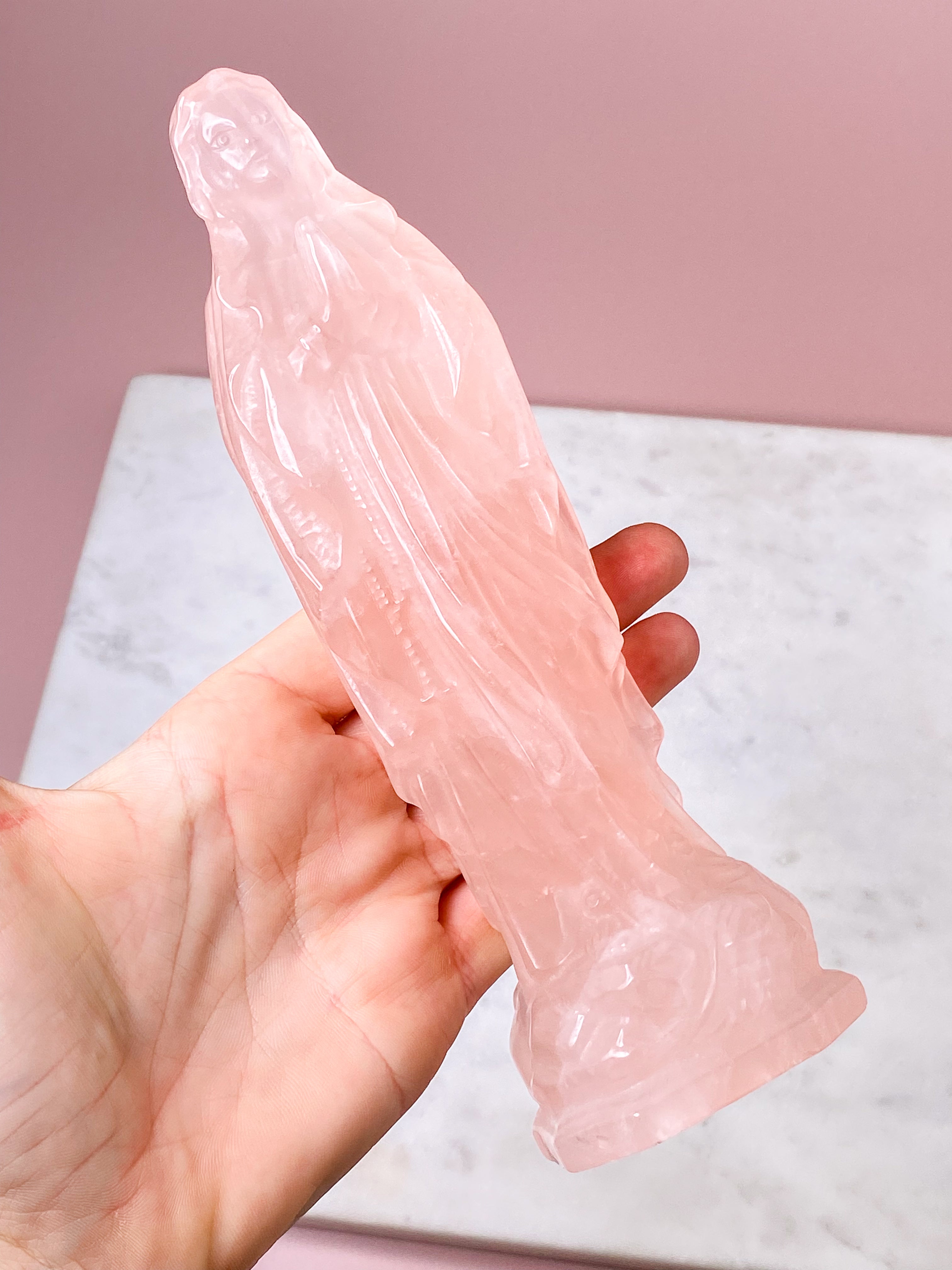 XL Rosakvarts Tower (1,5 kg)