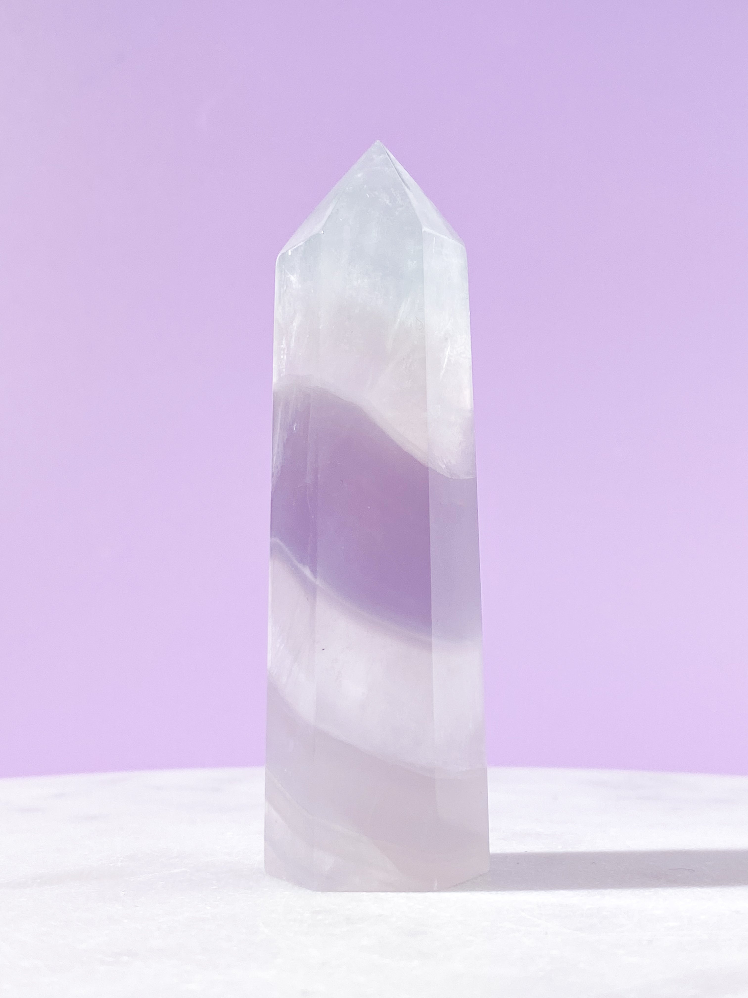 Lavendel Yttrium Fluorit Tårn (Nr. 21)