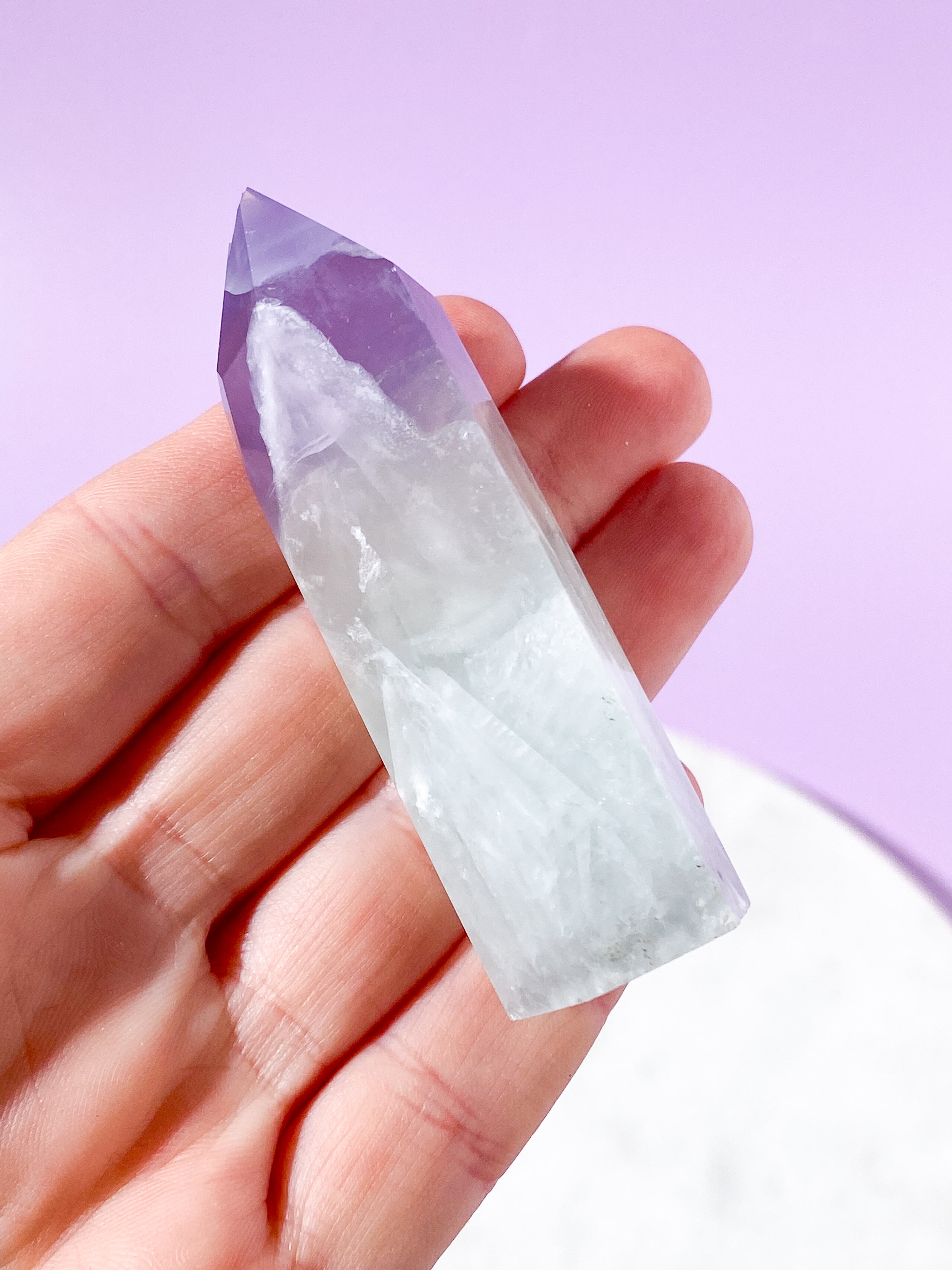 Lavendel Yttrium Fluorit Tårn (Nr. 27)