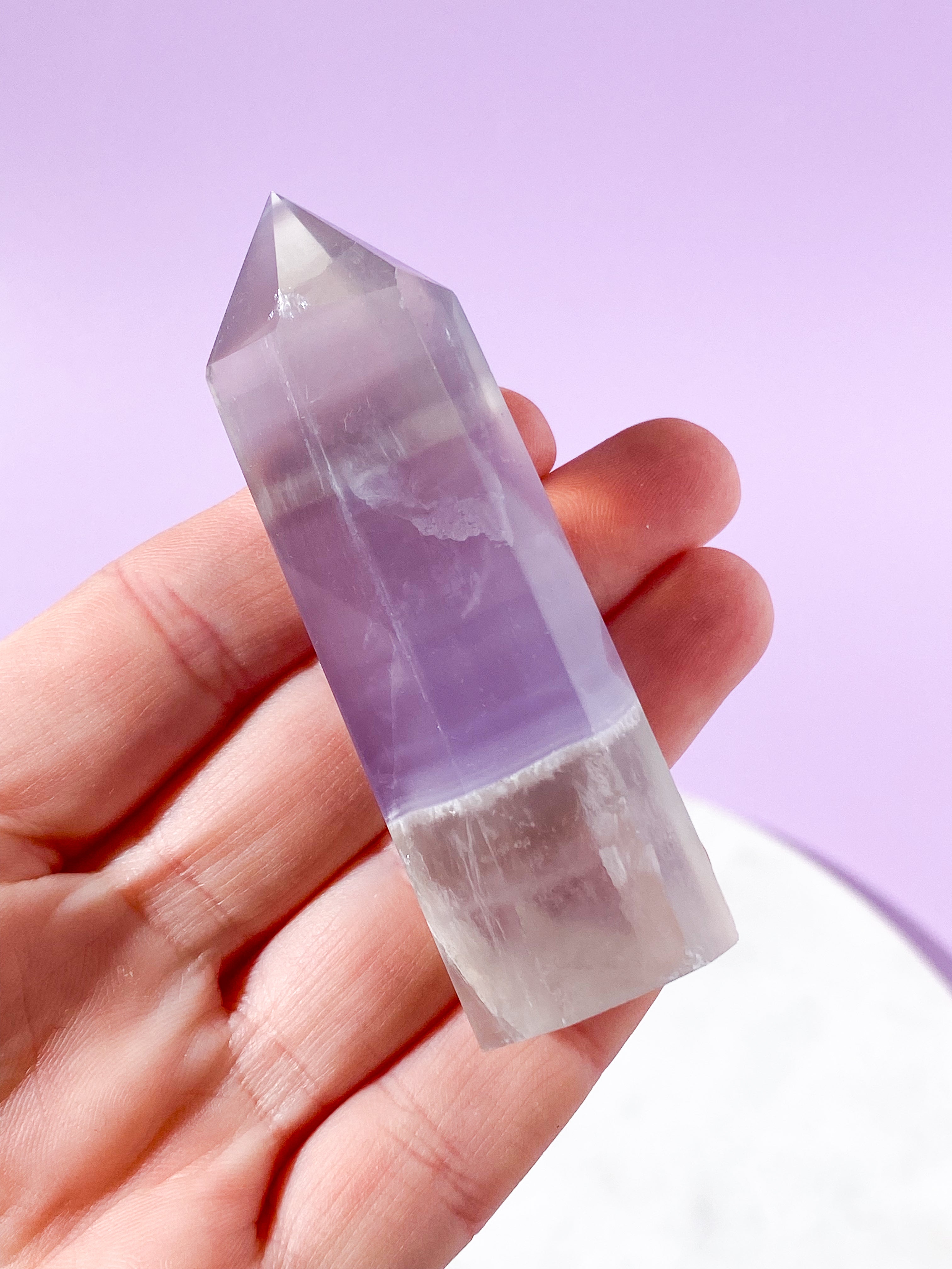 Lavendel Yttrium Fluorit Tårn (Nr. 28)