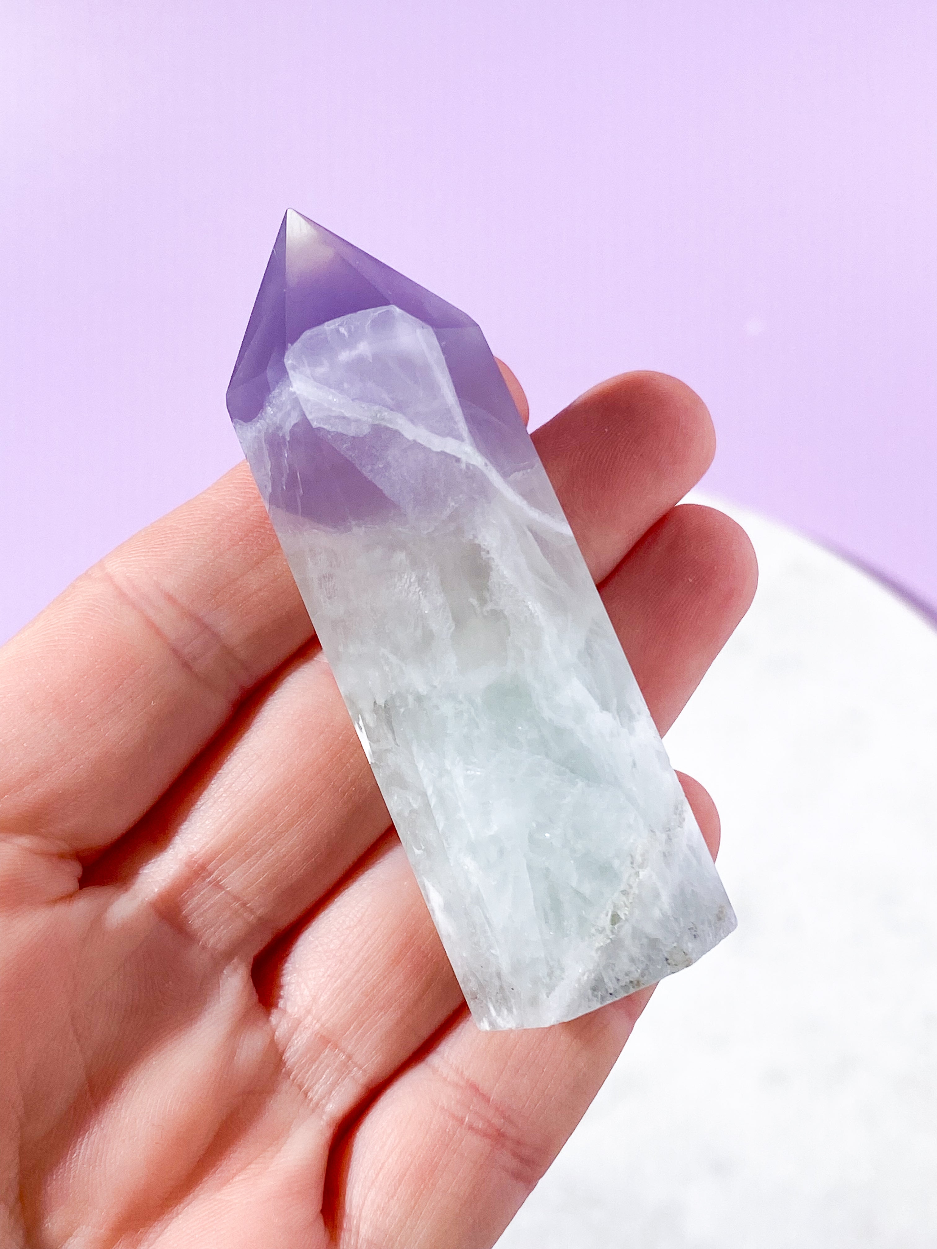 Lavendel Yttrium Fluorit Tårn (Nr. 29)