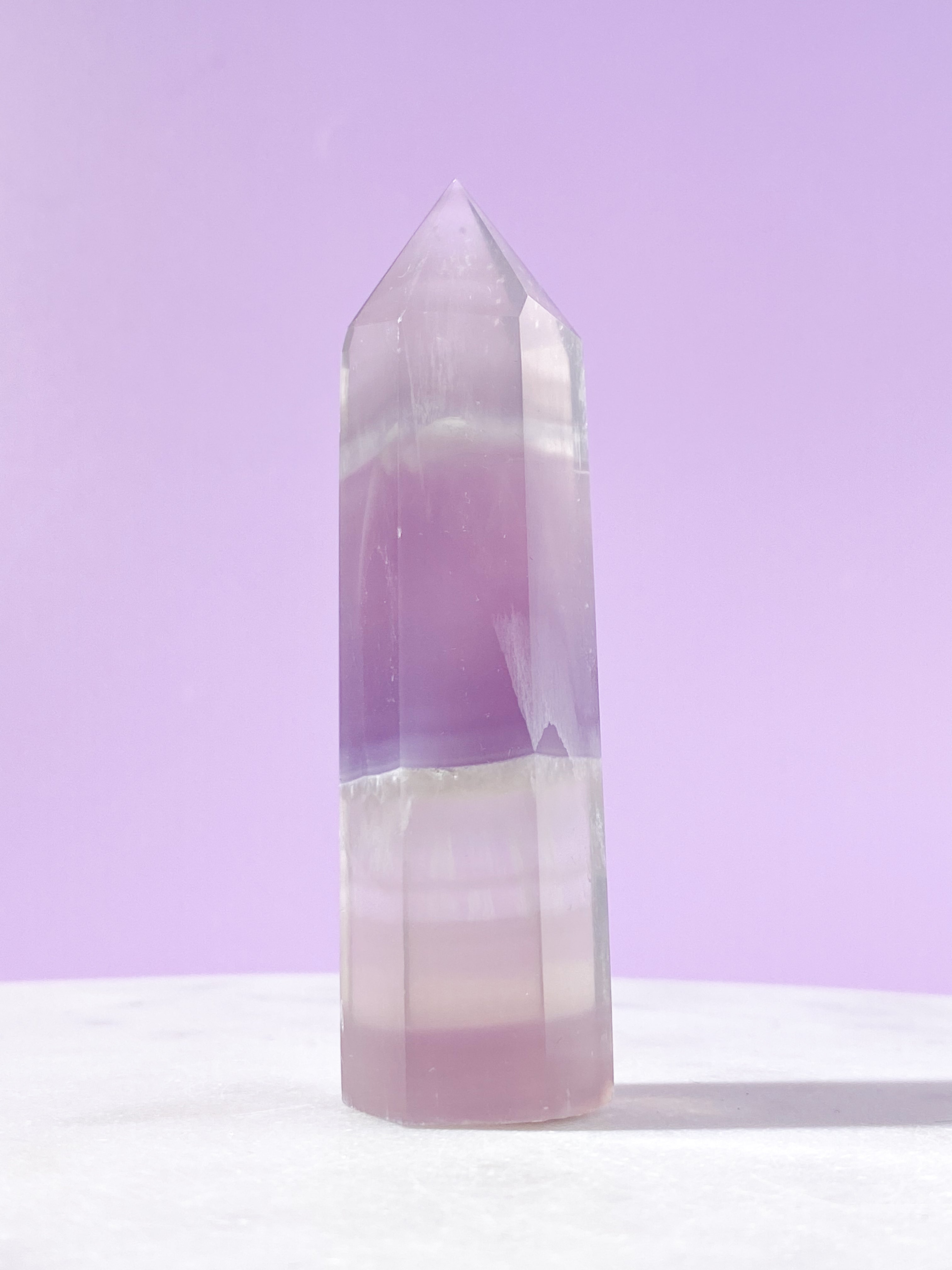 Lavendel Yttrium Fluorit Tårn (Nr. 34)