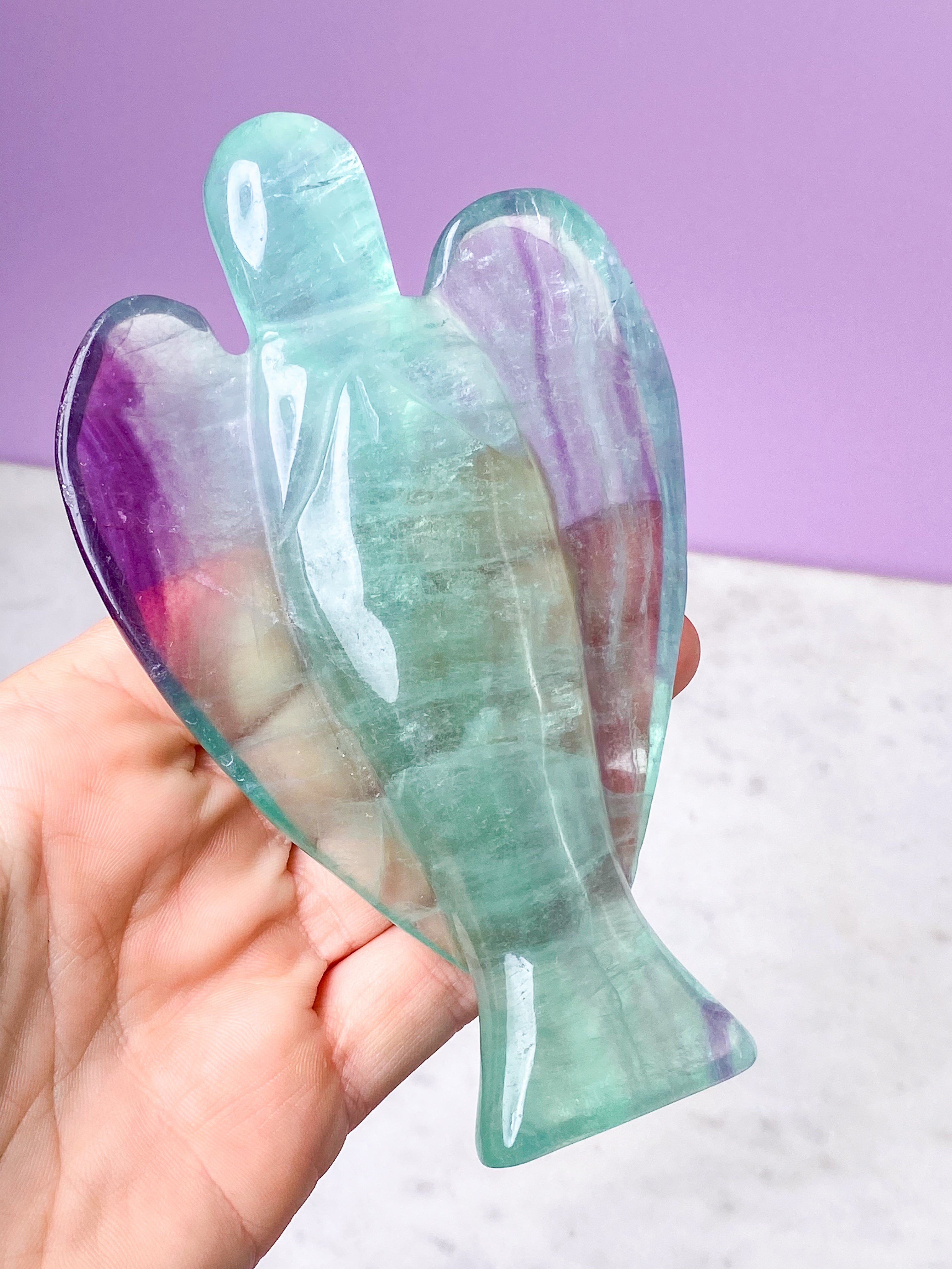 Regnbue Fluorit Engel (Nr. 3)