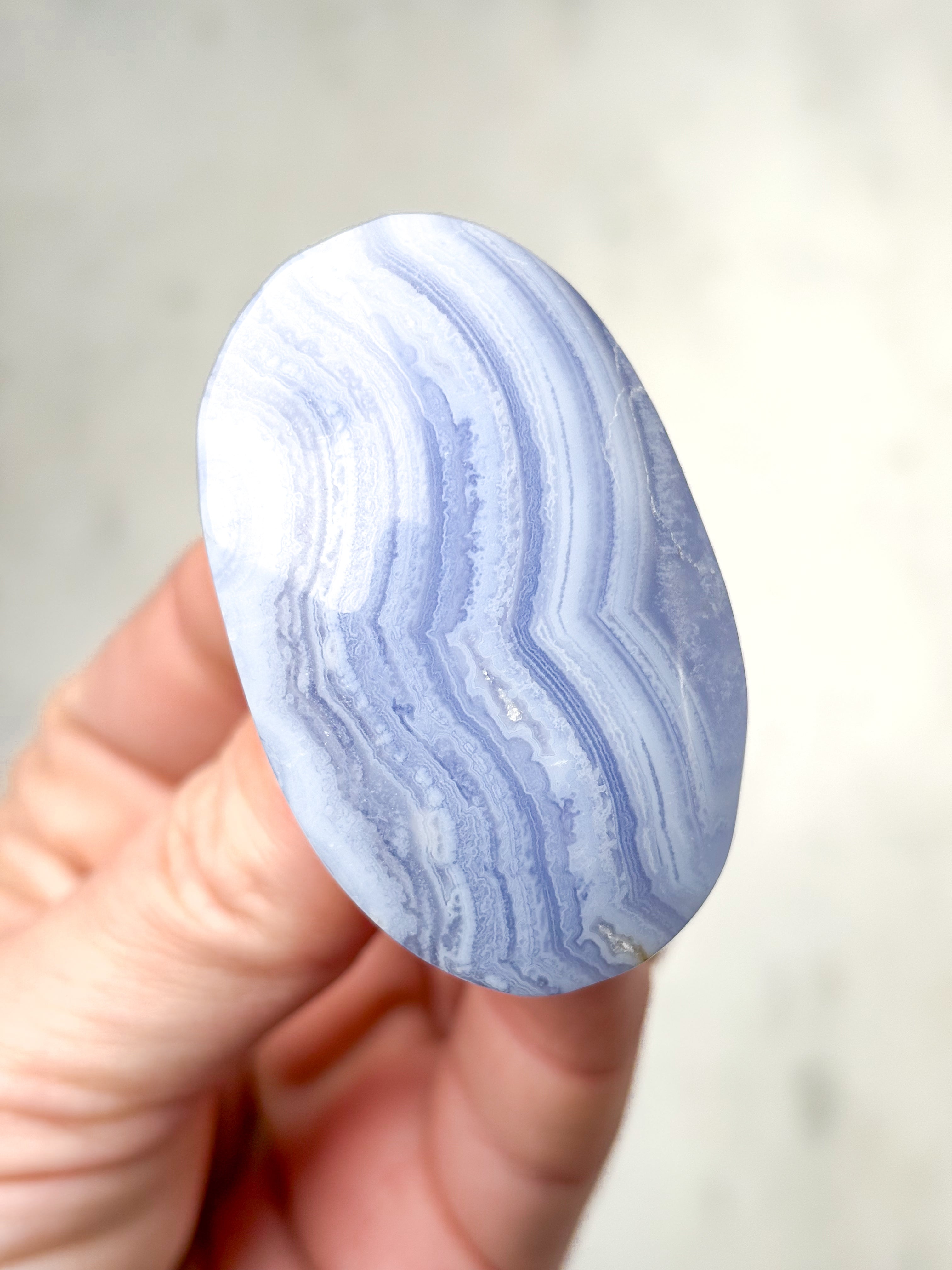 Blonde Agat Palmstone (Nr. 5) Eksklusiv Kvalitet