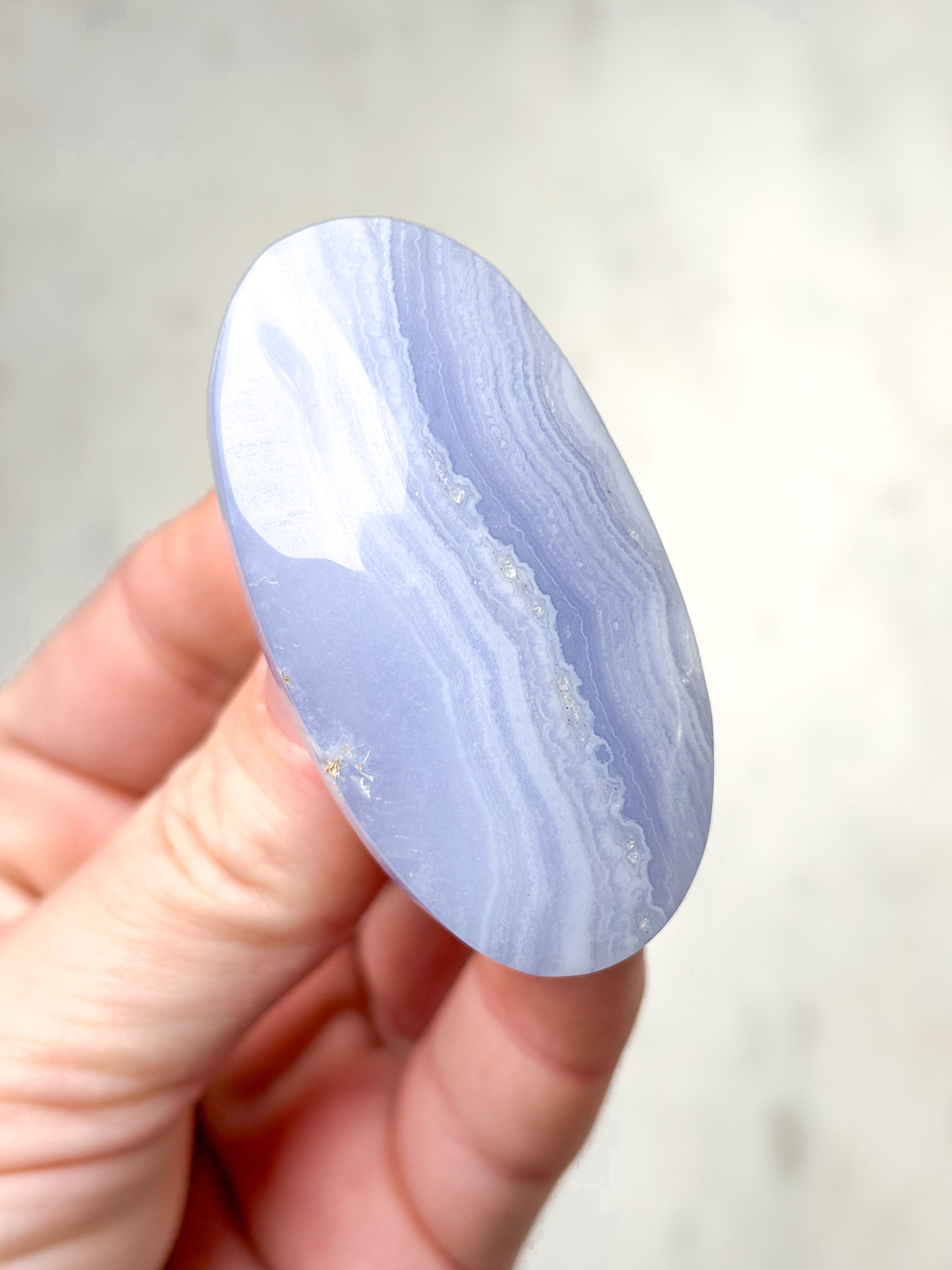 Blonde Agat Palmstone (Nr. 6) Eksklusiv Kvalitet