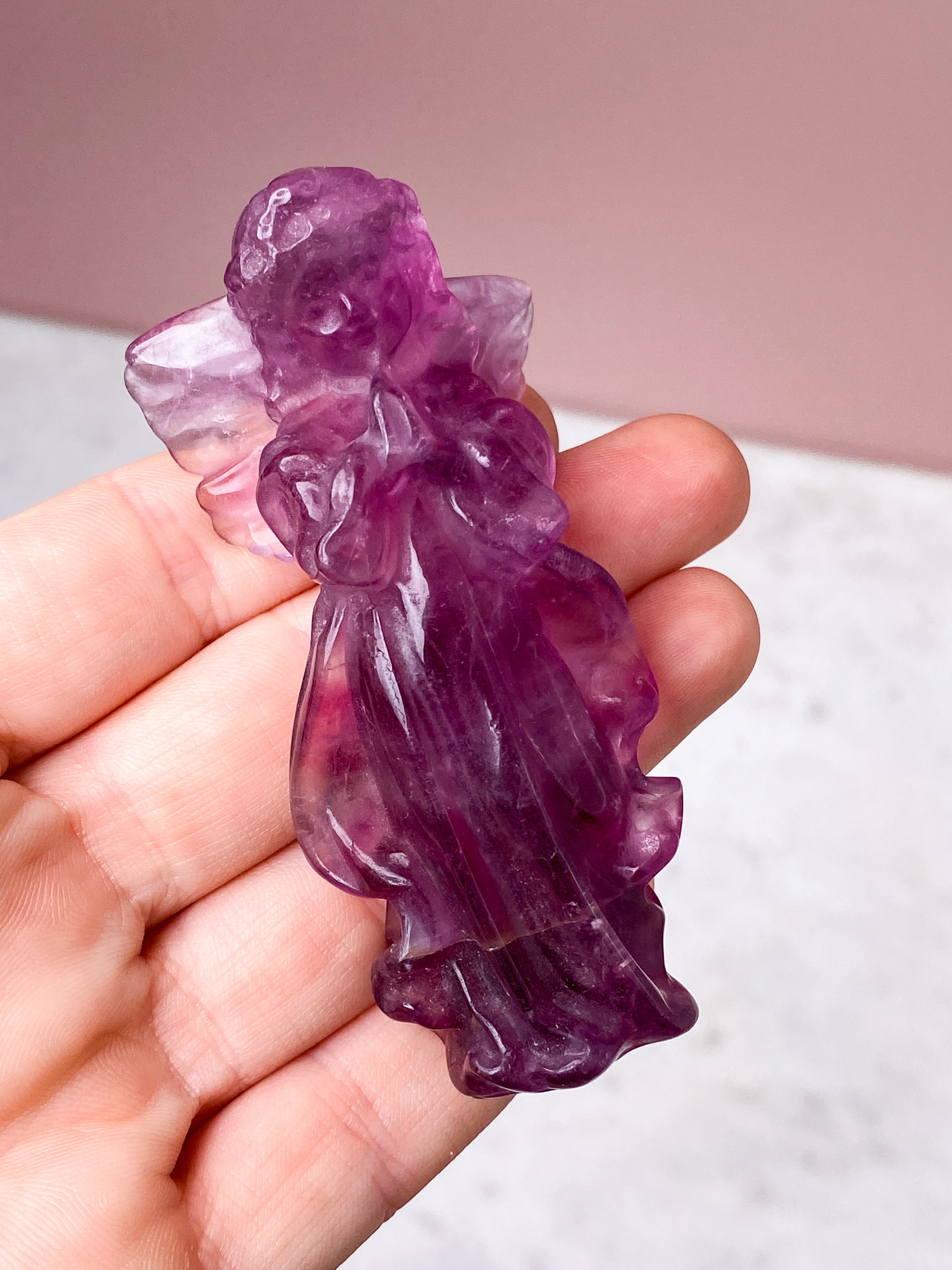 Vin röd fluorit torn - sällsynt