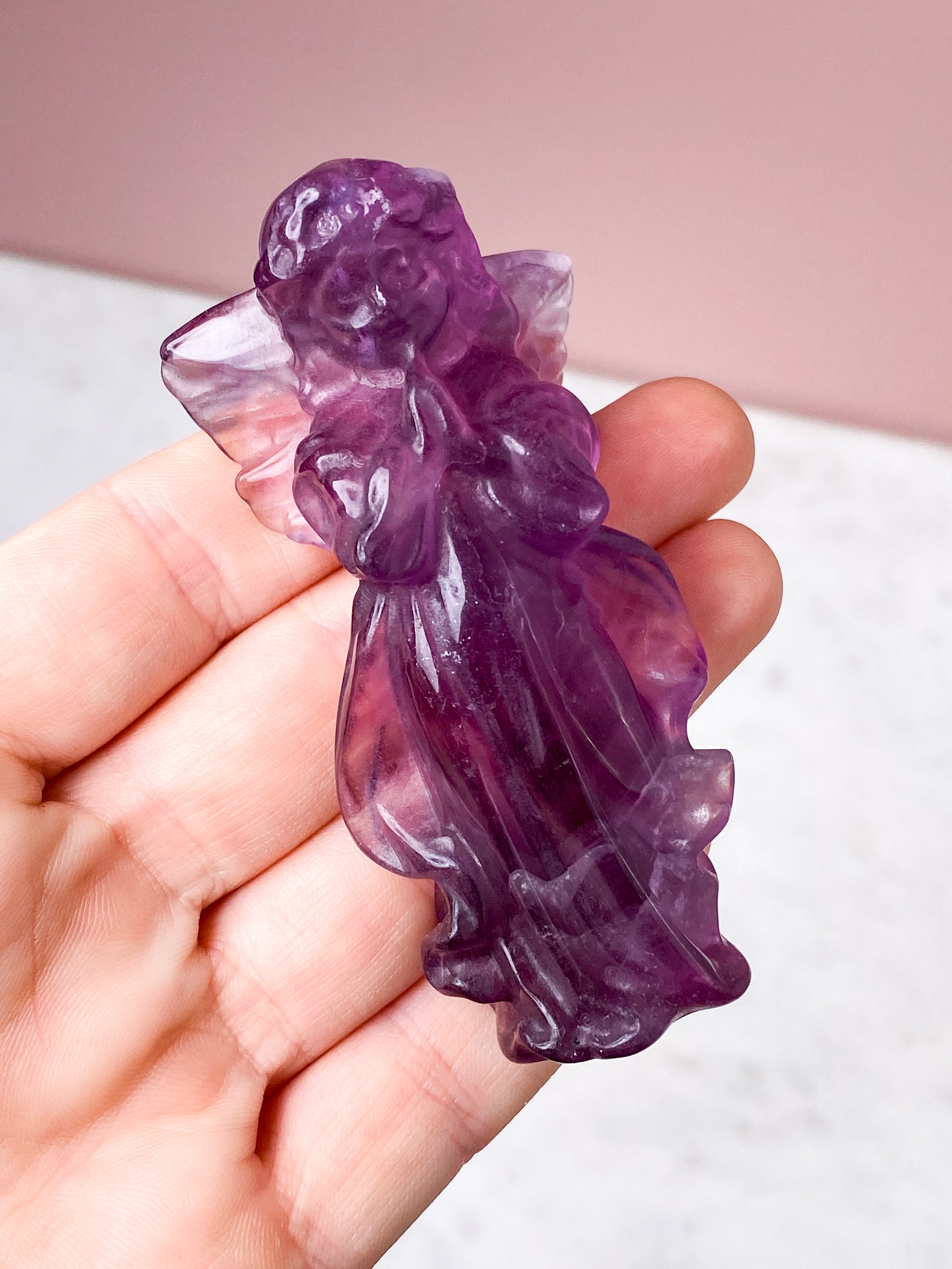 Vin röd fluorit torn - sällsynt