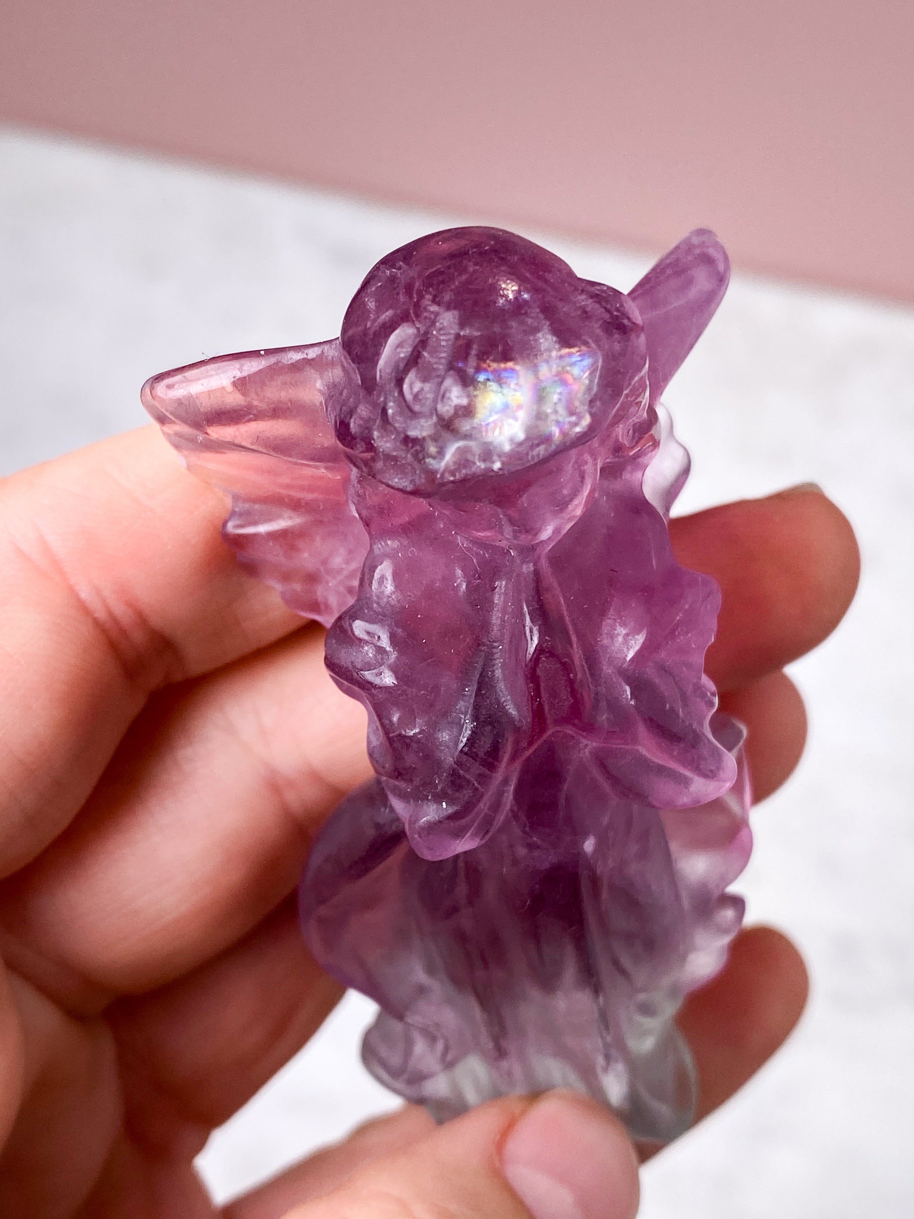 Vin röd fluorit torn - sällsynt