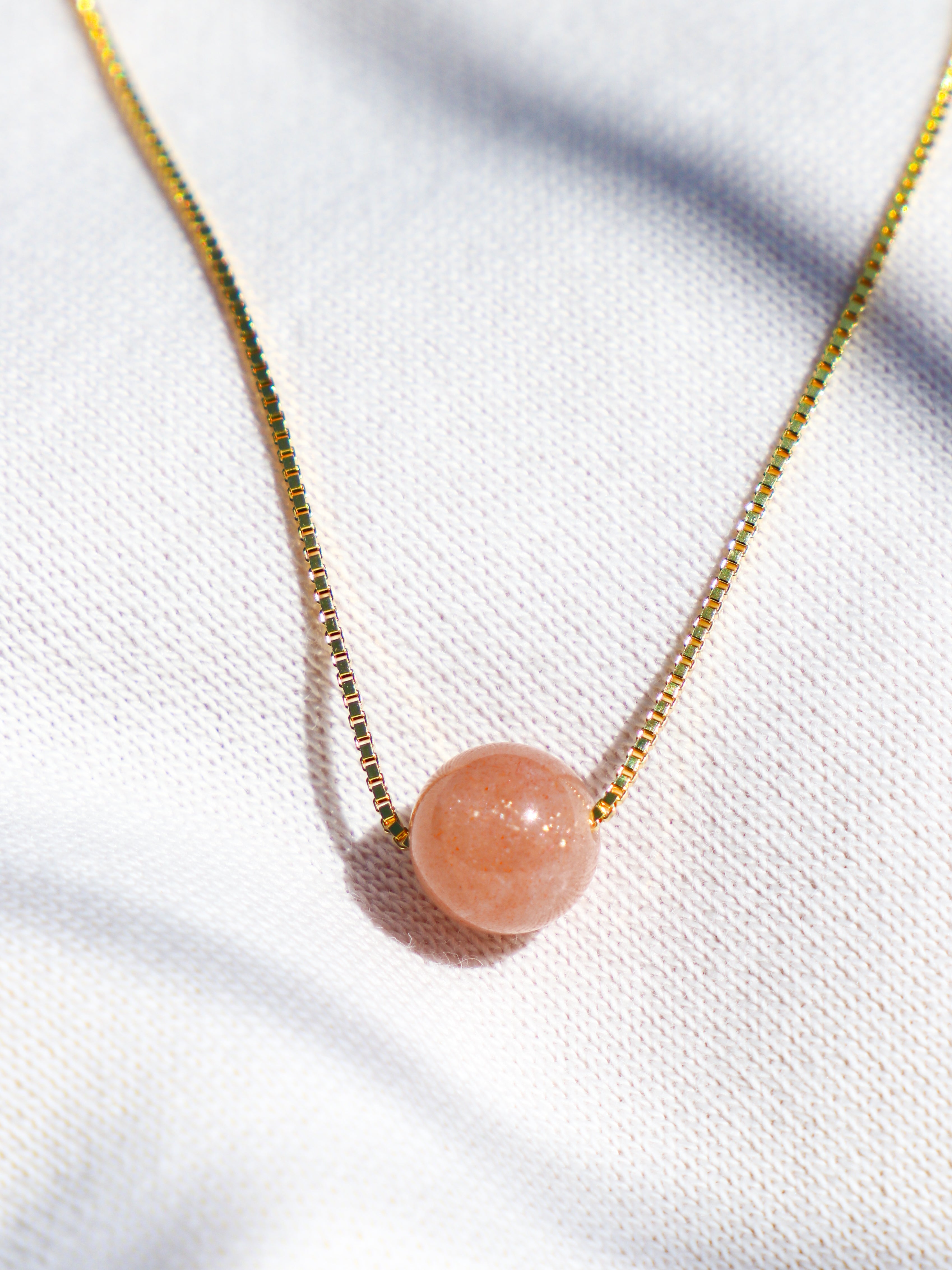 Akvamarin - Petite Heart - Guld