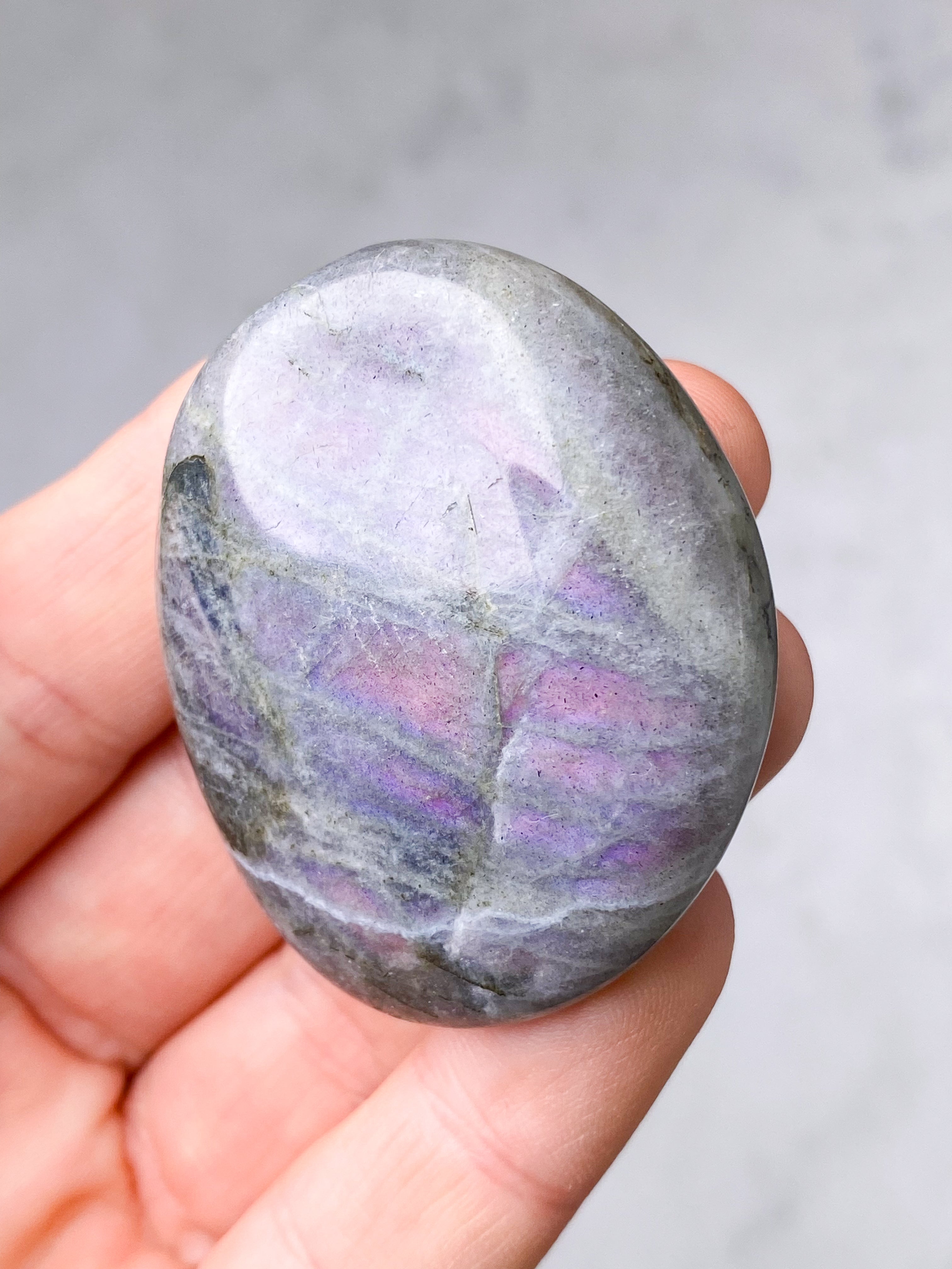 Sunset Labradorit Palmstone (Nr. 3)