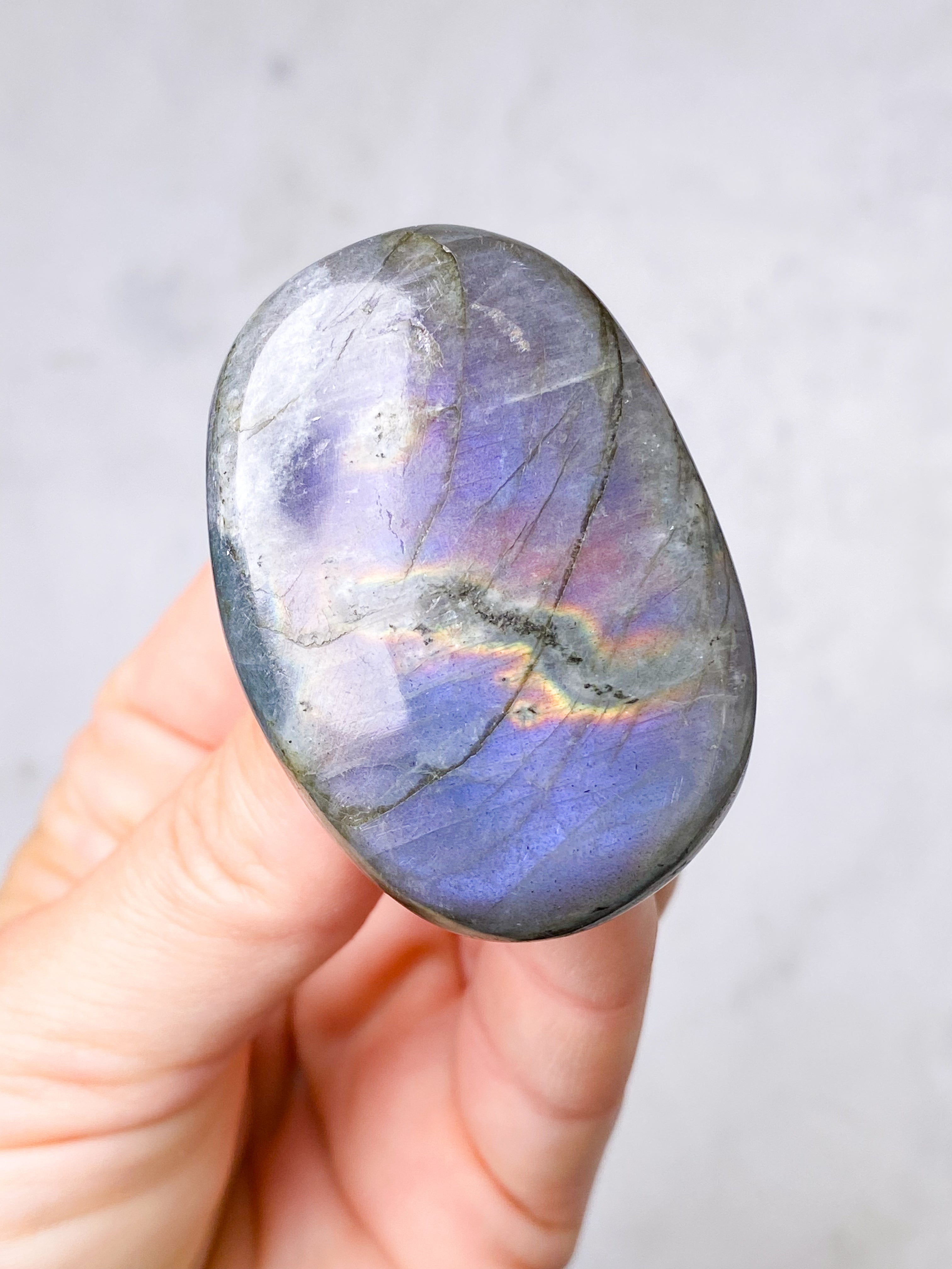 Sunset Labradorit Palmstone (Nr. 4)