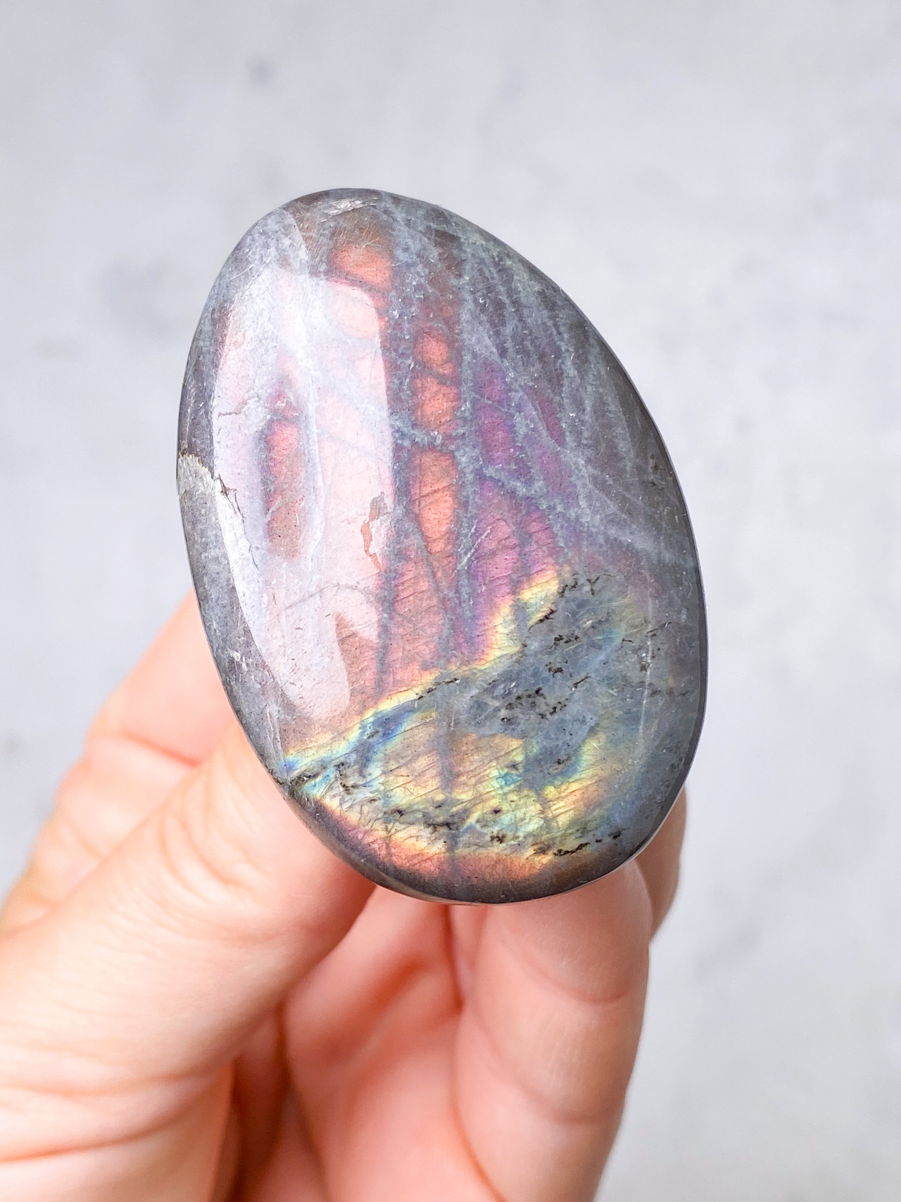 Sunset Labradorit Palmstone (Nr. 7)