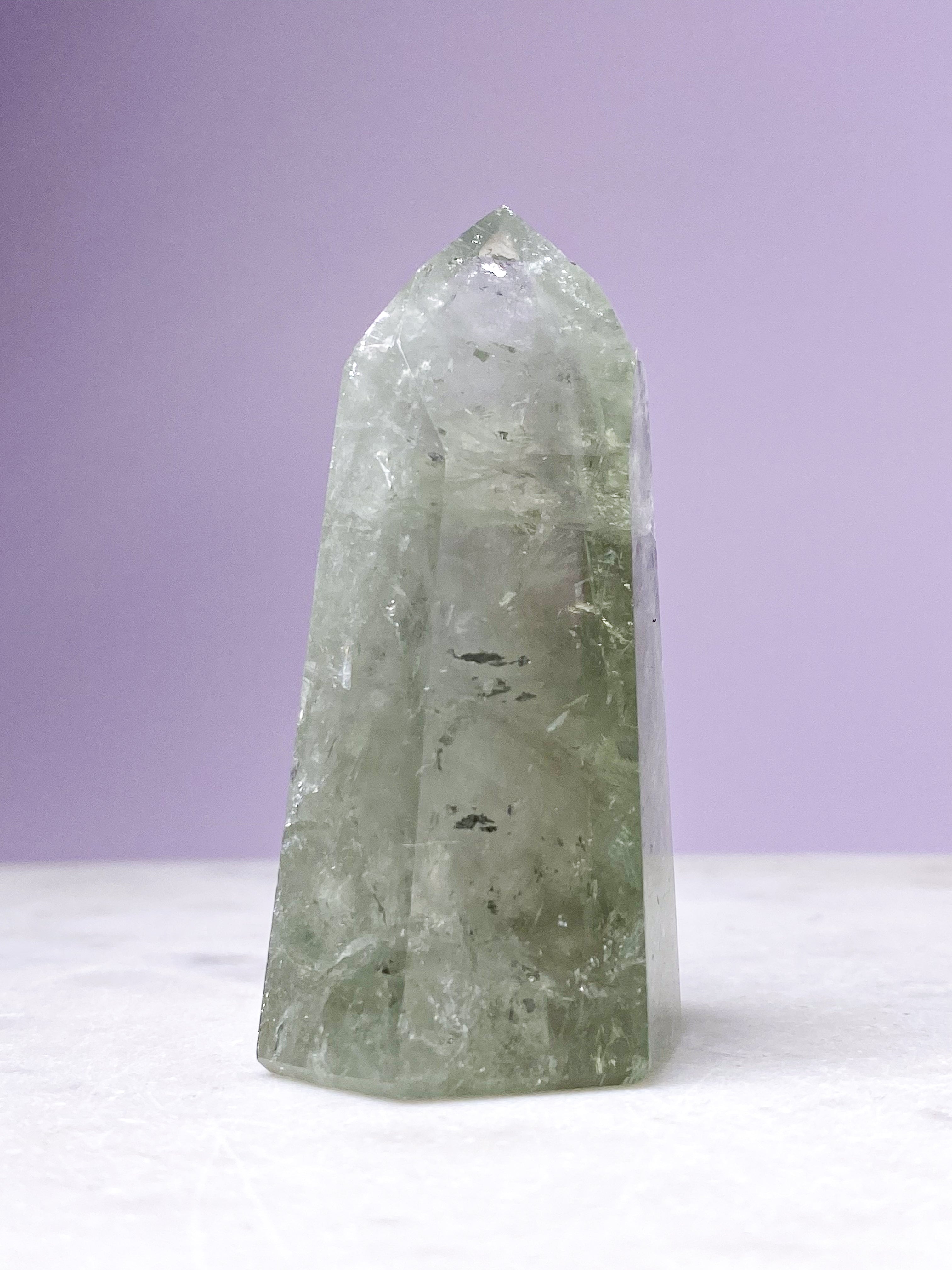 Prasiolite Raw (No. 12) - Green Amethyst