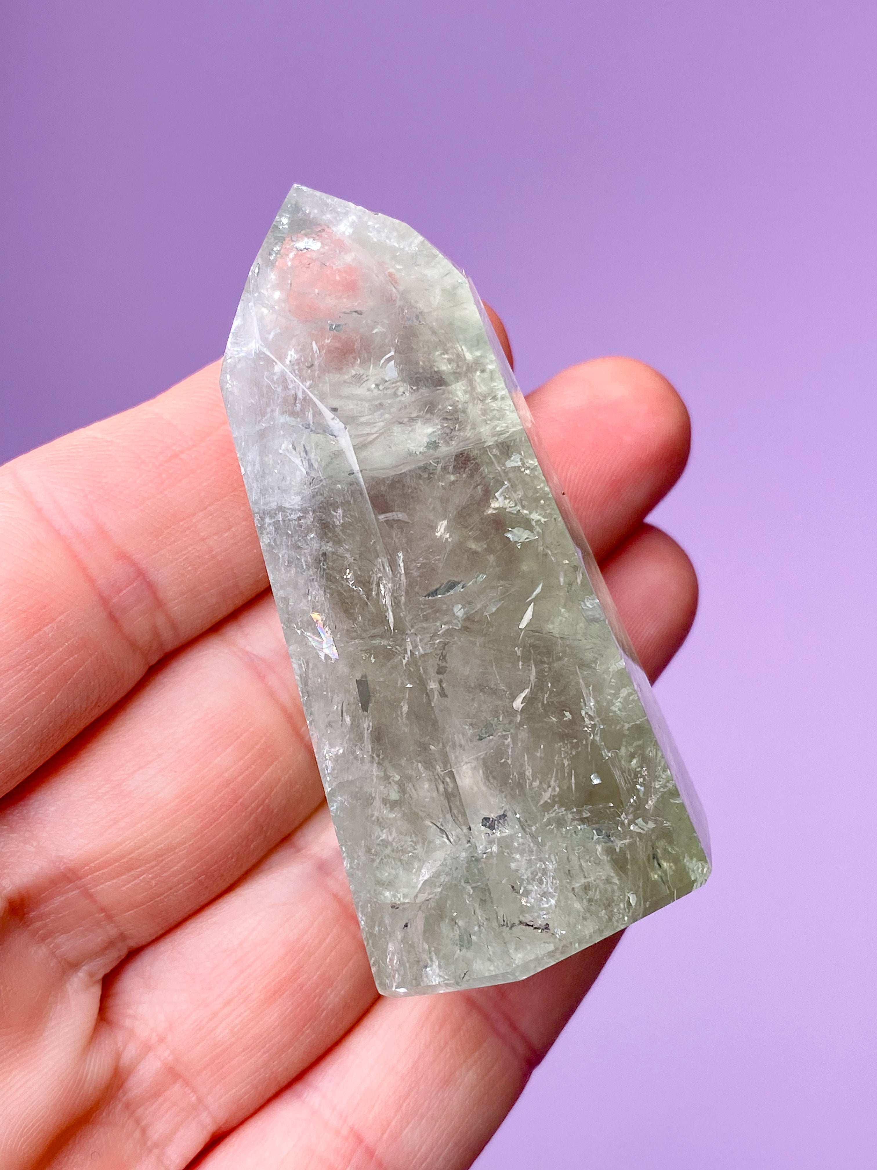 Prasiolite Raw (No. 12) - Green Amethyst