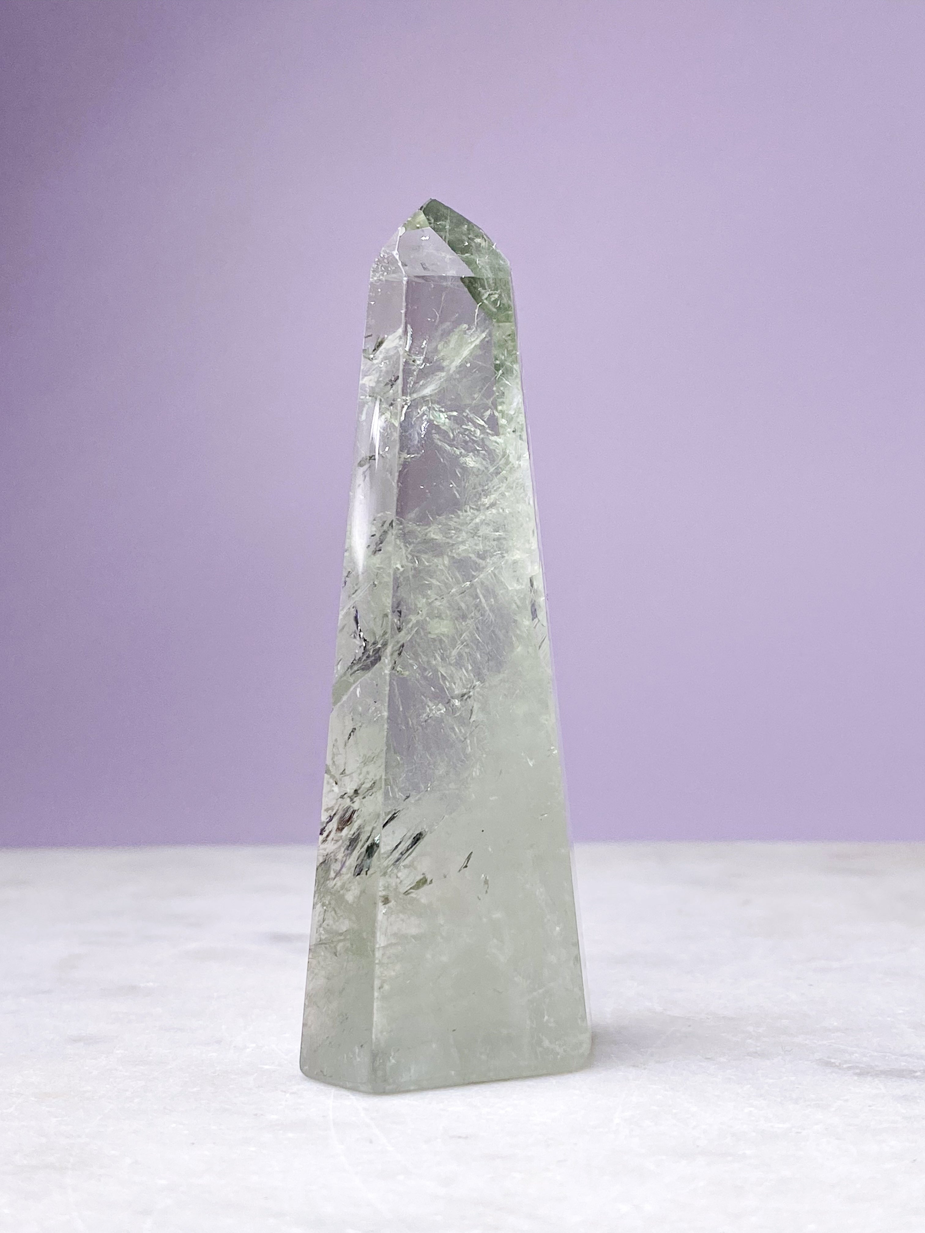 Prasiolite Raw (No. 12) - Green Amethyst