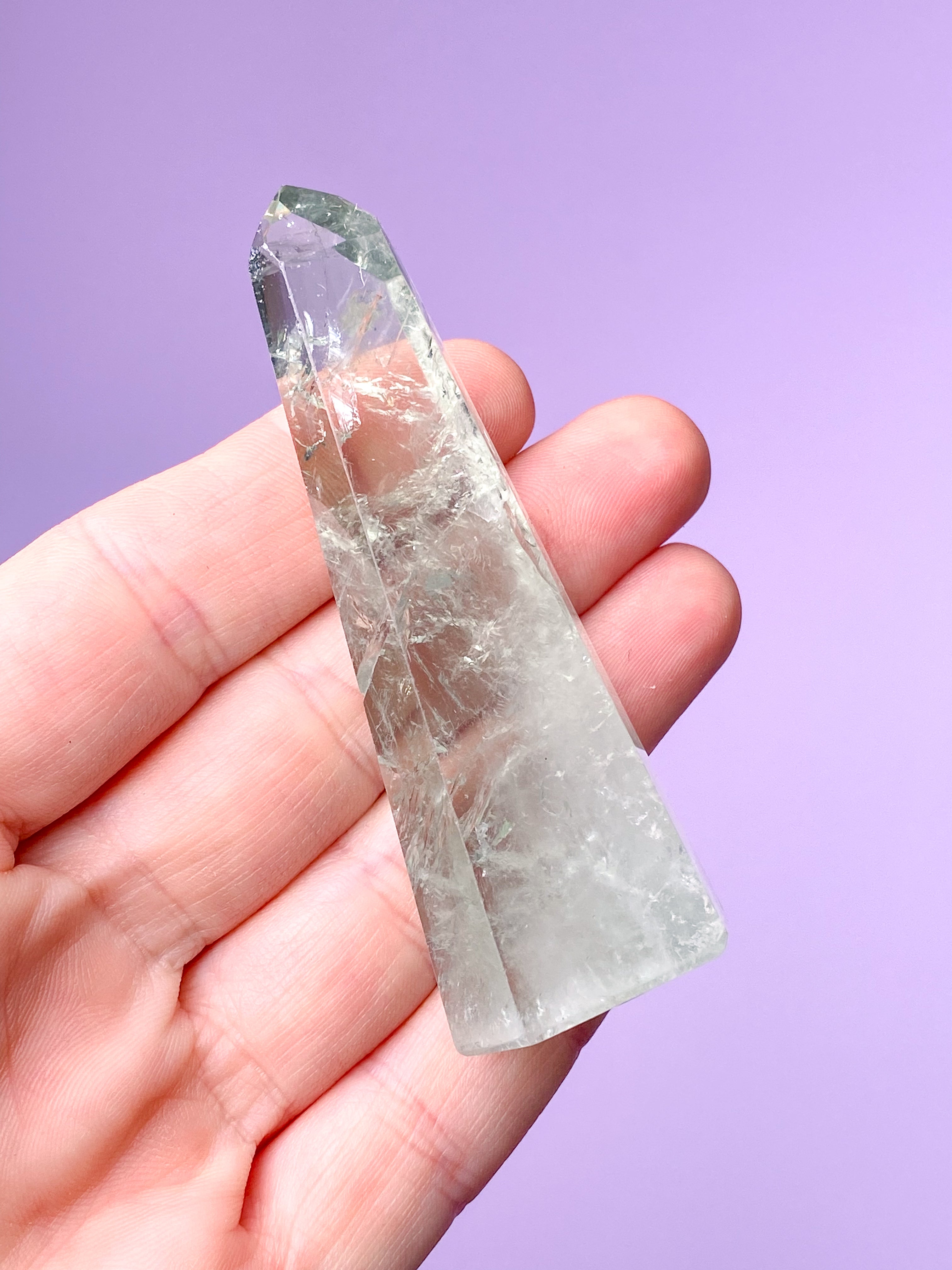 Prasiolite Raw (No. 12) - Green Amethyst