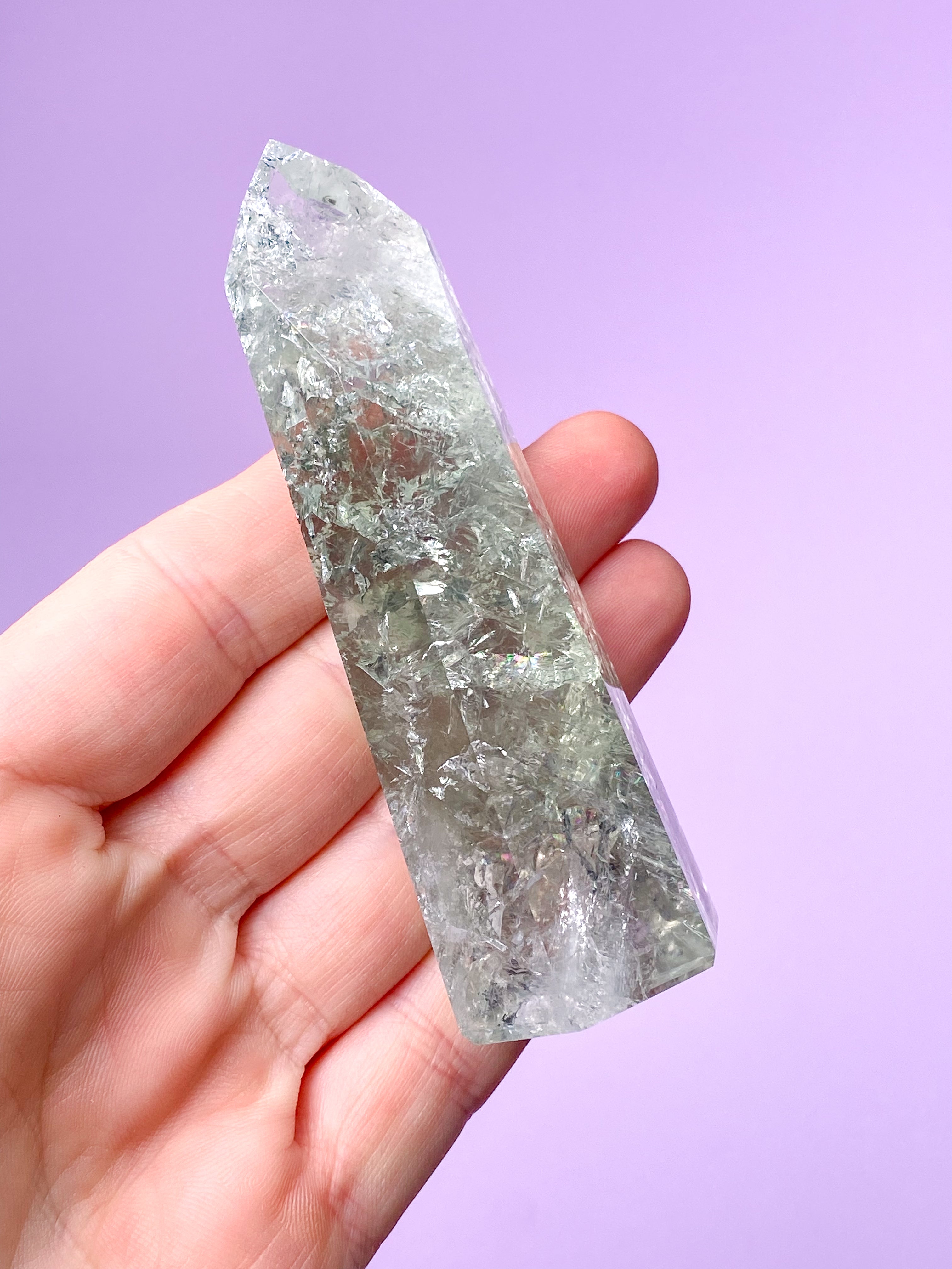 Prasiolite Raw (No. 12) - Green Amethyst