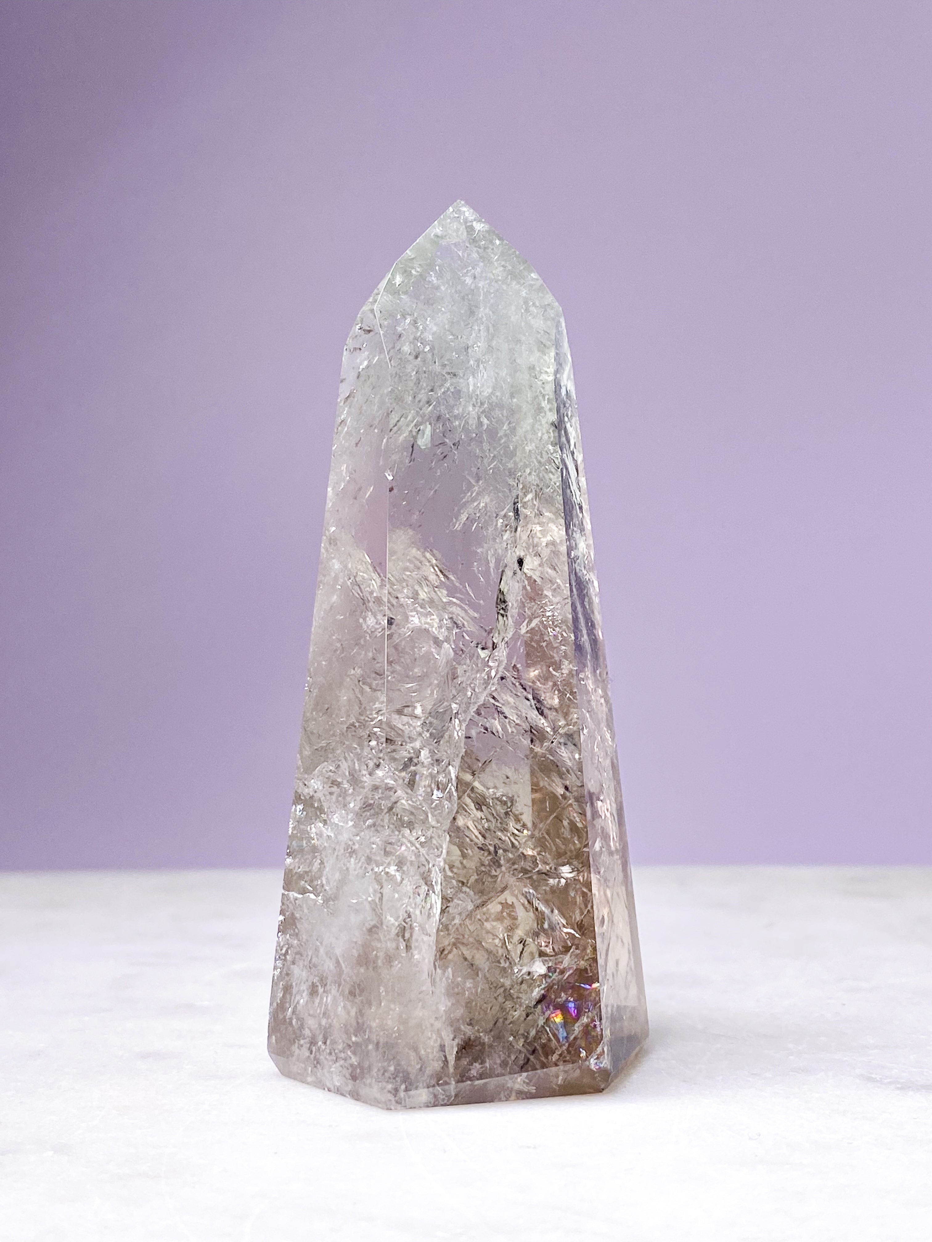 Prasiolit Tårn (Nr. 16) Grøn Ametyst