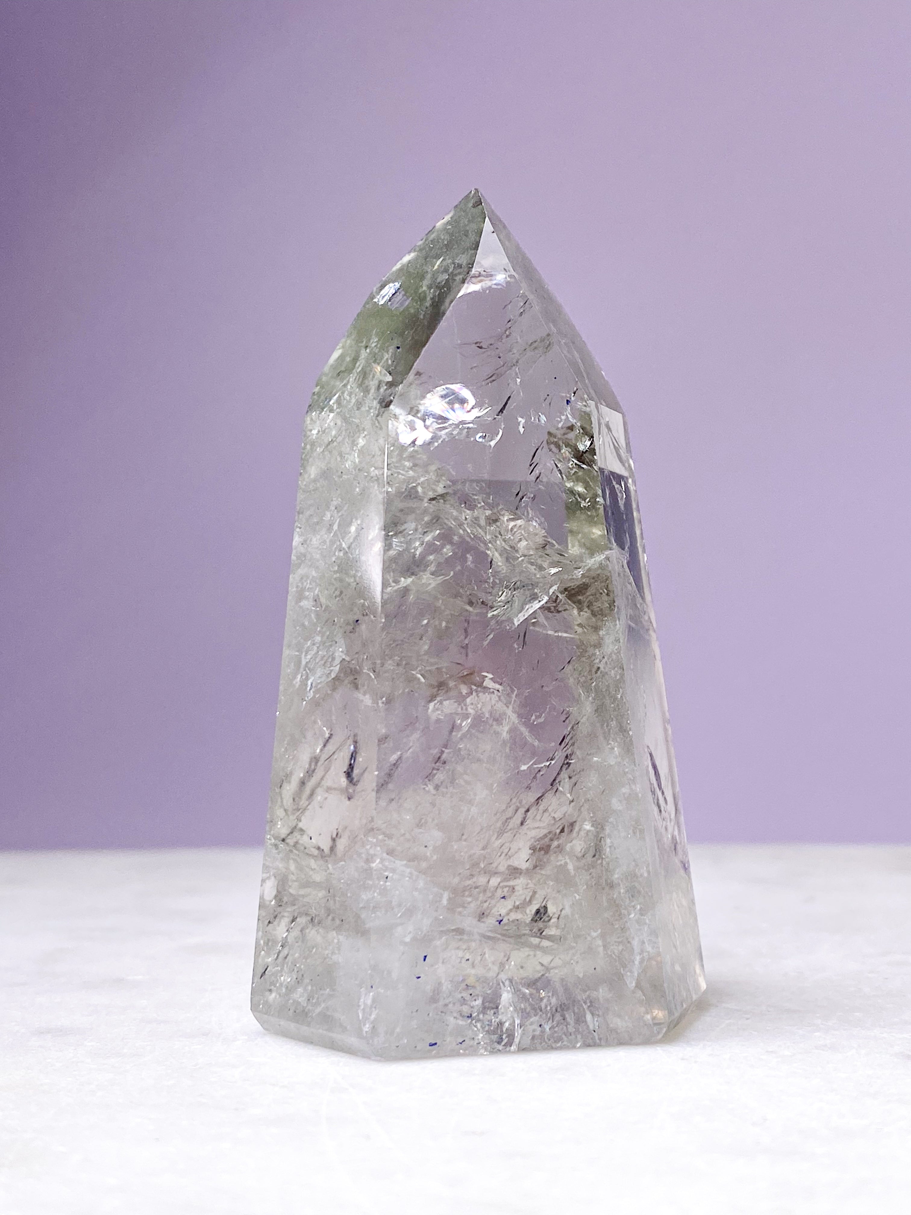 Prasiolit Tårn (Nr. 19) Grøn Ametyst