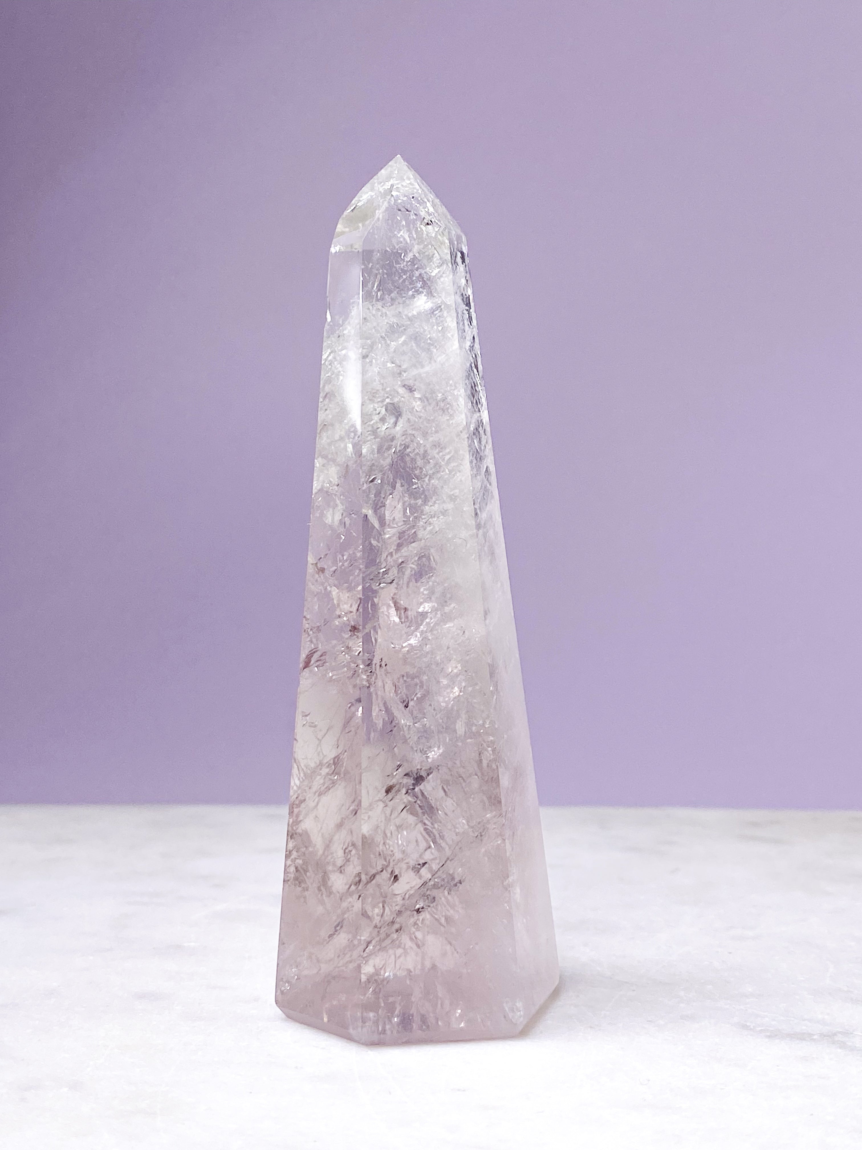 Prasiolit Tårn (Nr. 21) Grøn Ametyst