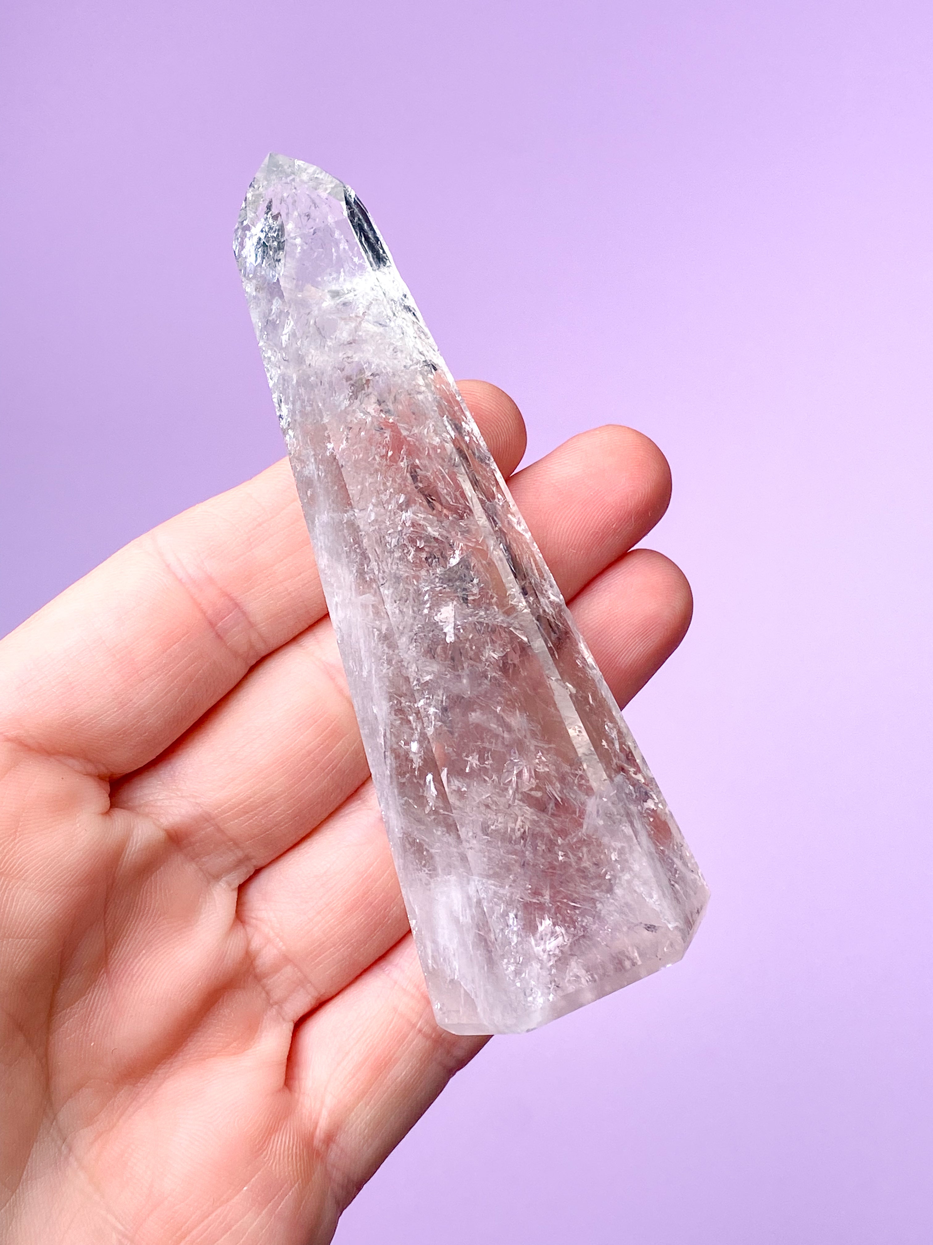 Prasiolit Tårn (Nr. 21) Grøn Ametyst