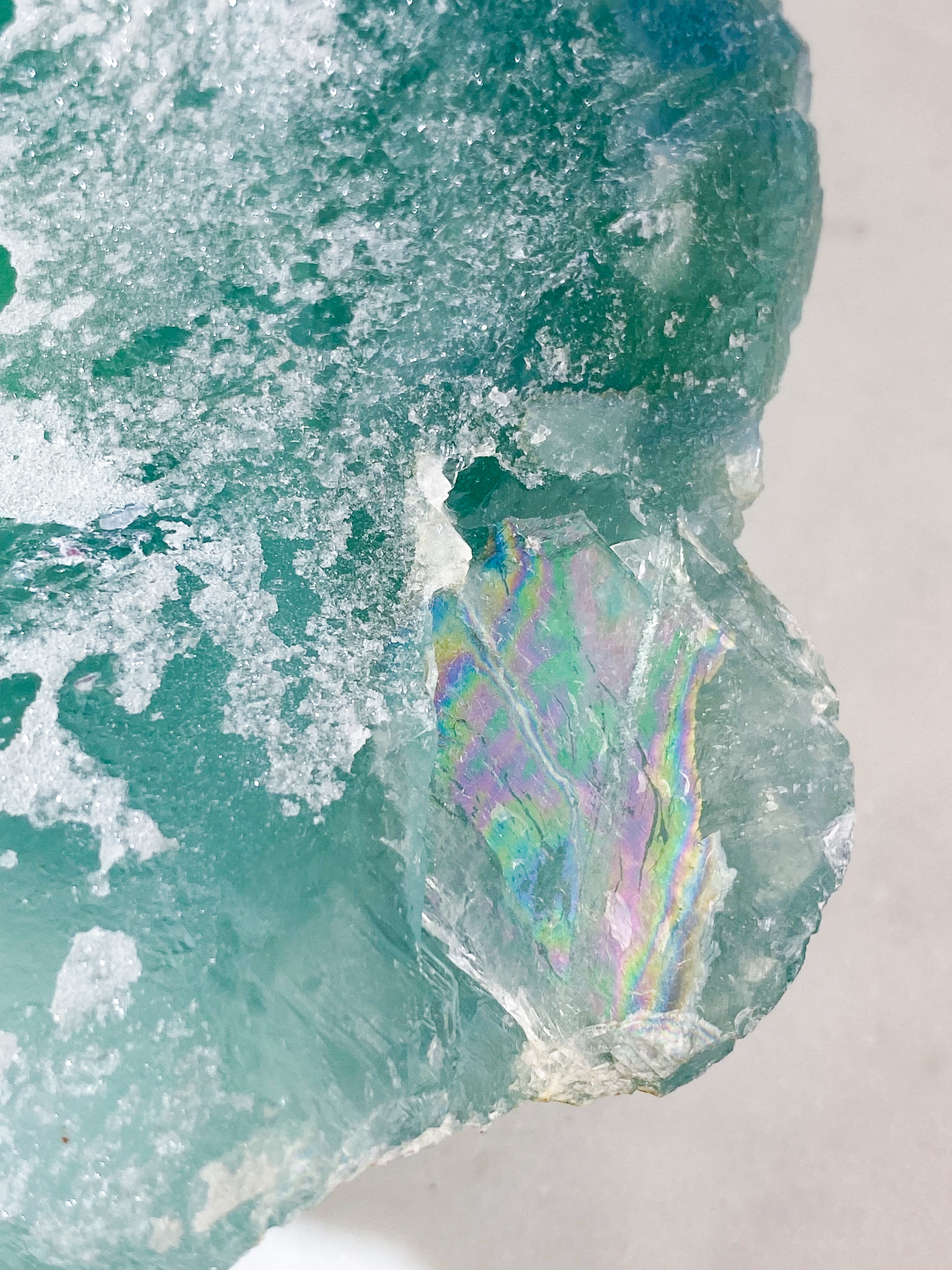 Kæmpe Blue Core Fluorit (Nr. 3)