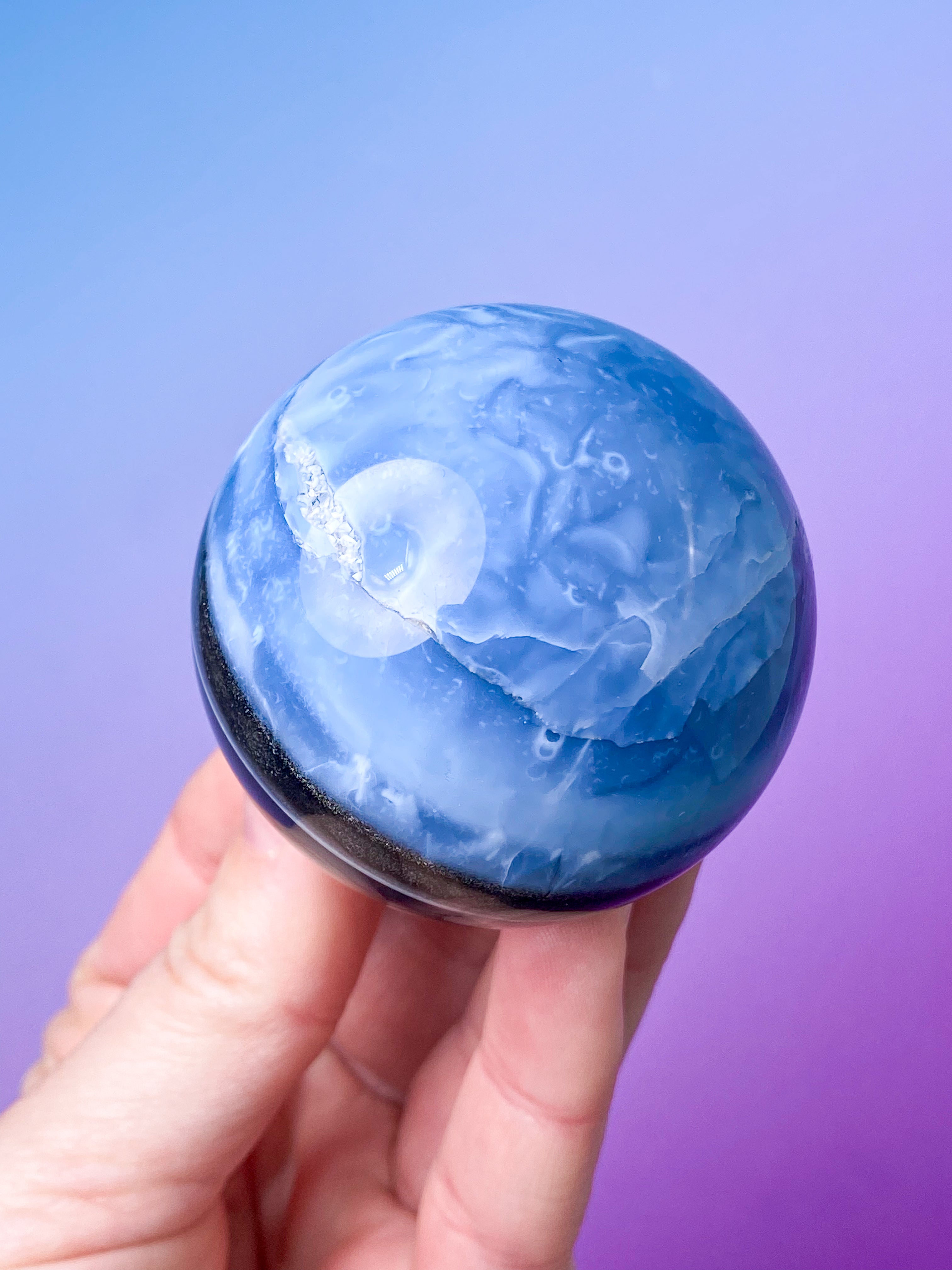 Blå Opal Kugle (Nr. 2)