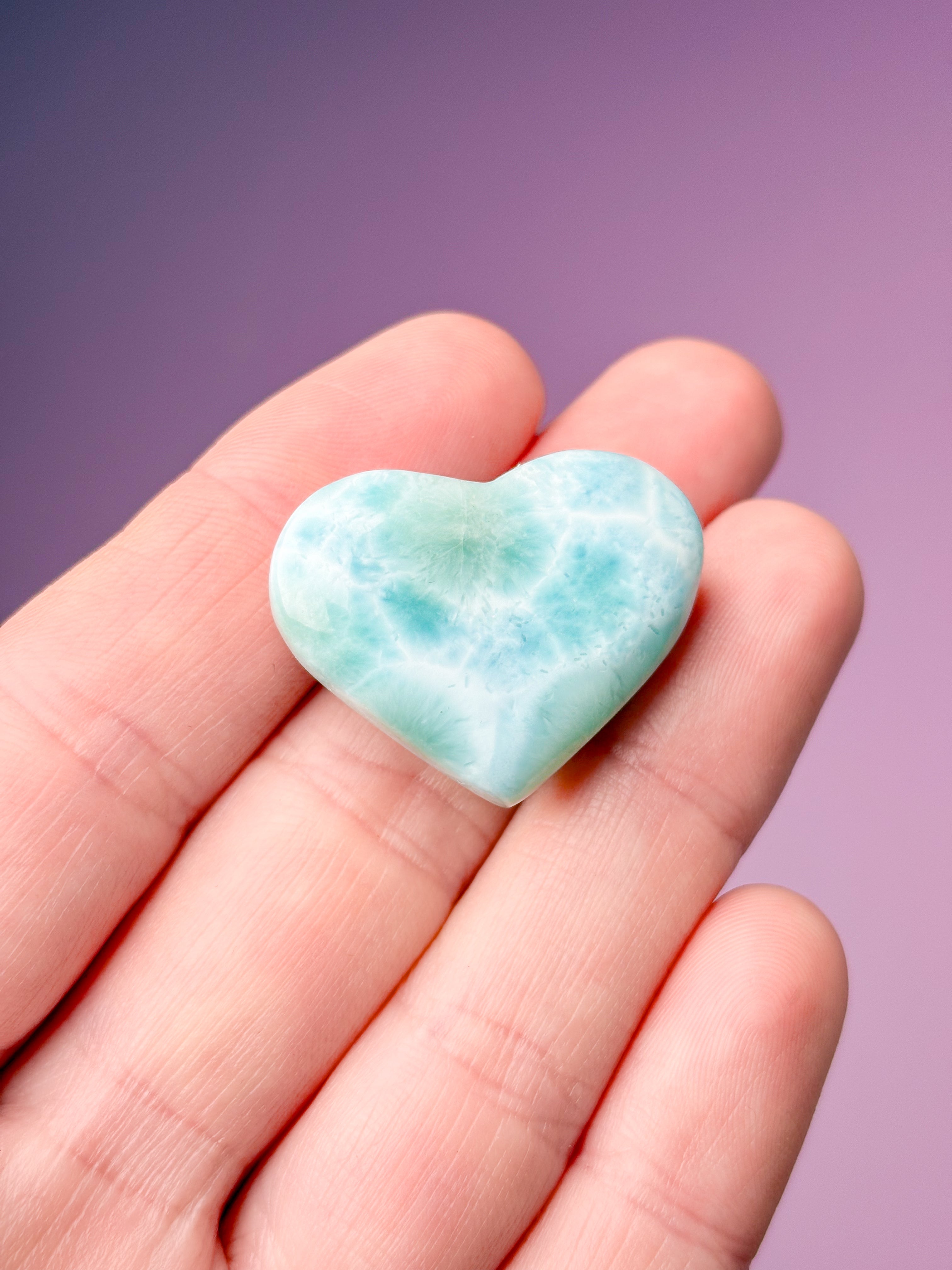 Larimar Heart (No. 8) Exclusive Quality