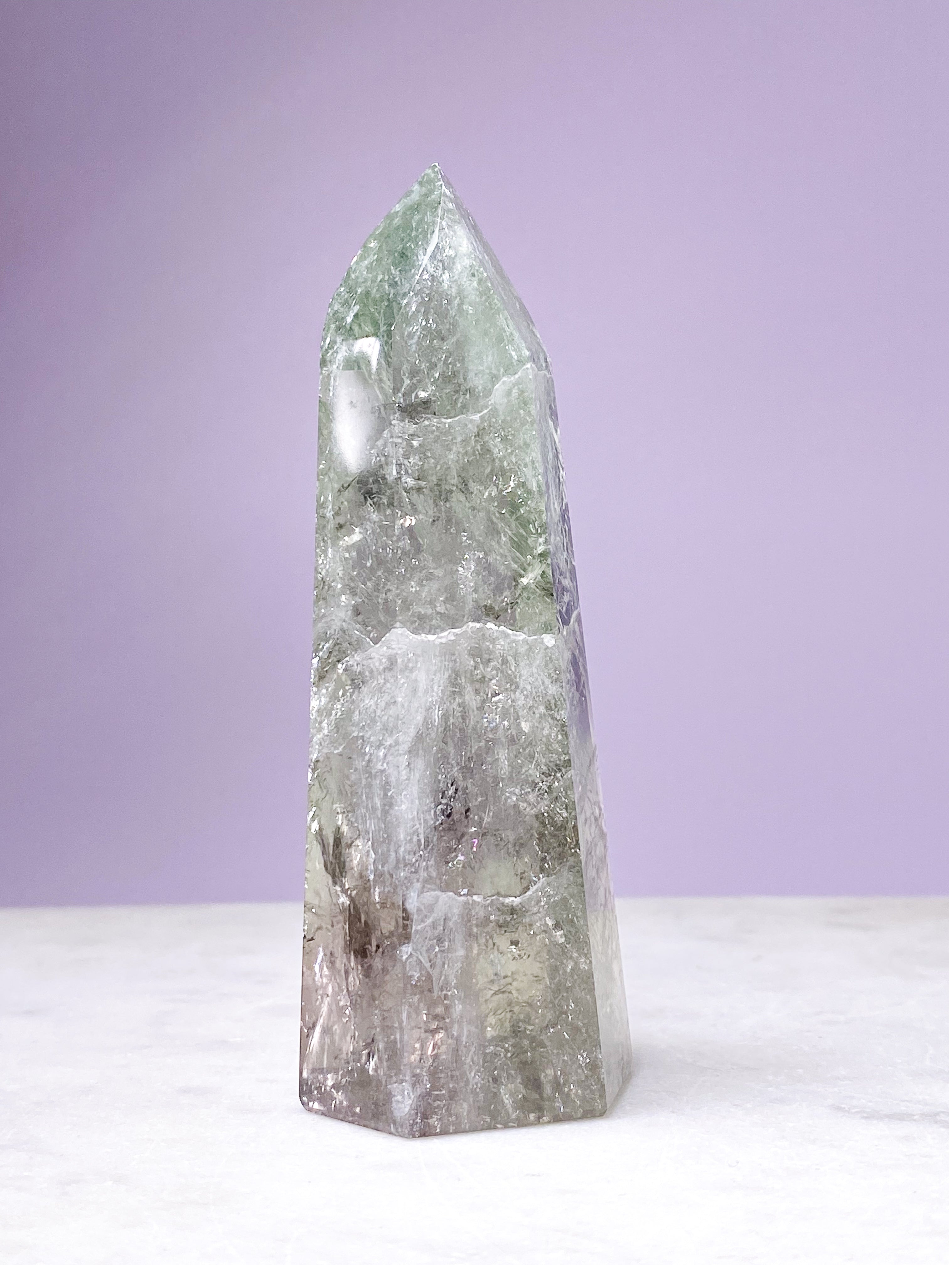 Prasiolite Raw (No. 12) - Green Amethyst