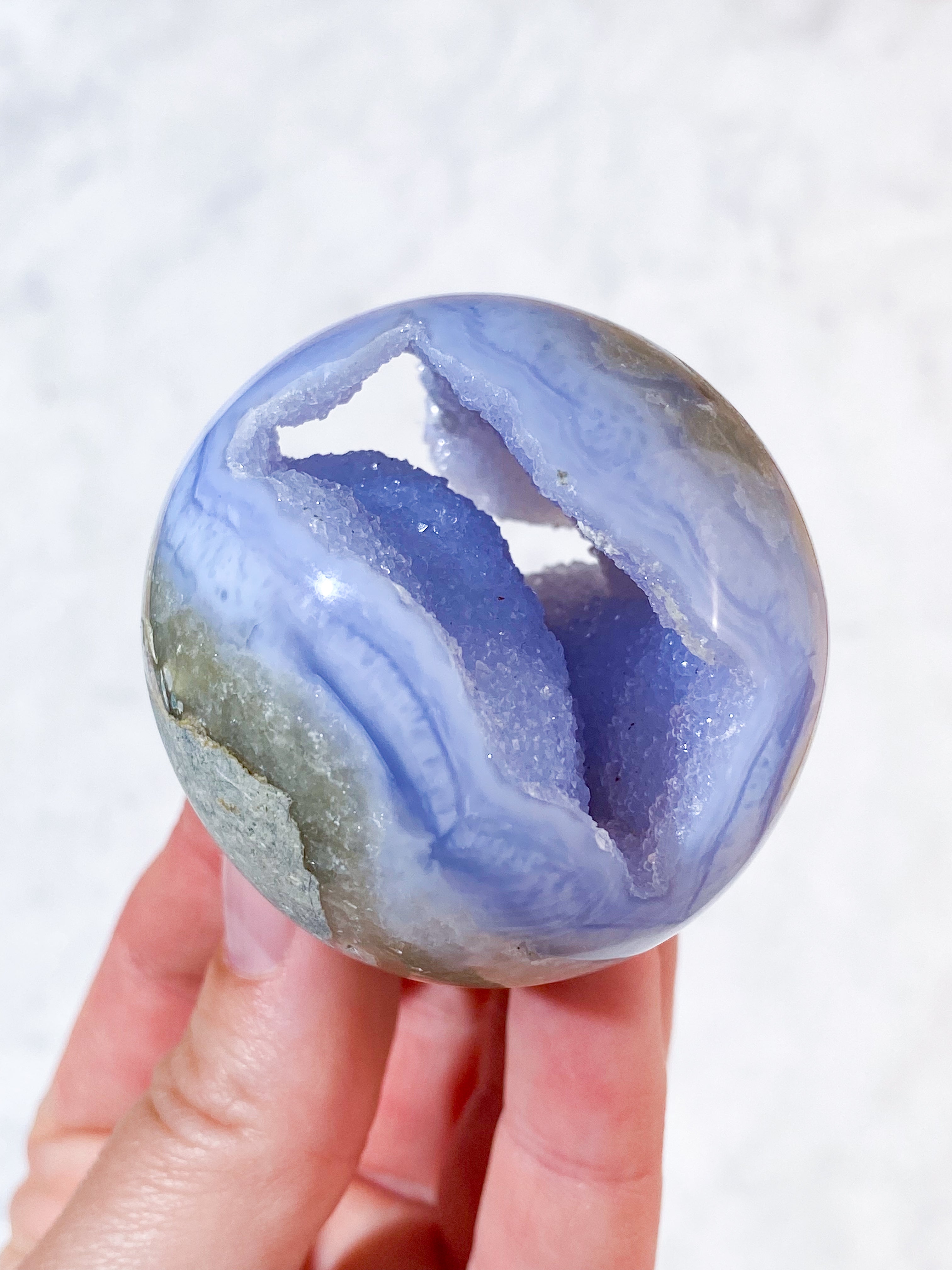Druzy Blond Agatkula (Nr. 3)