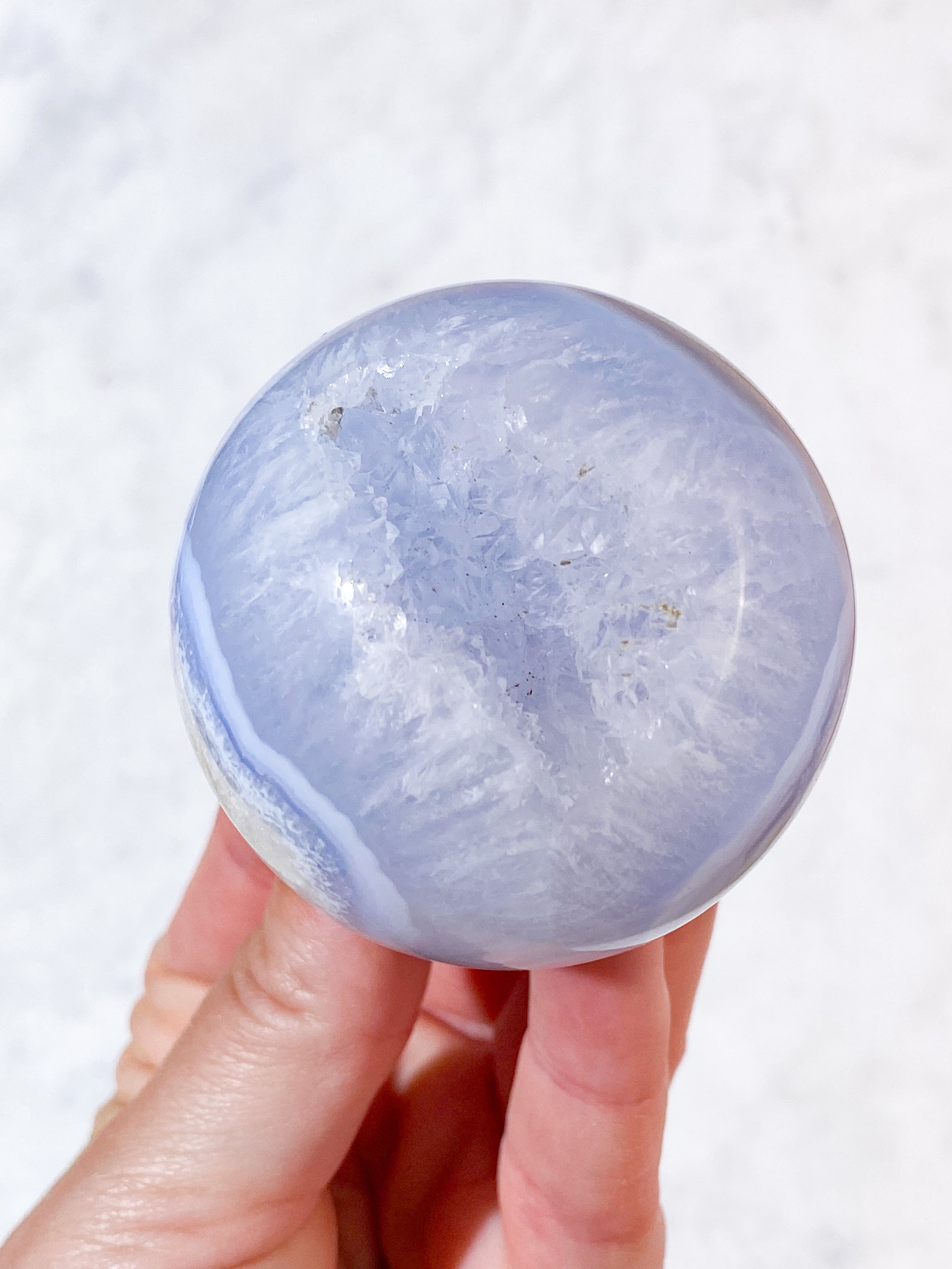 Druzy Blond Agat Kula (Nr. 4)