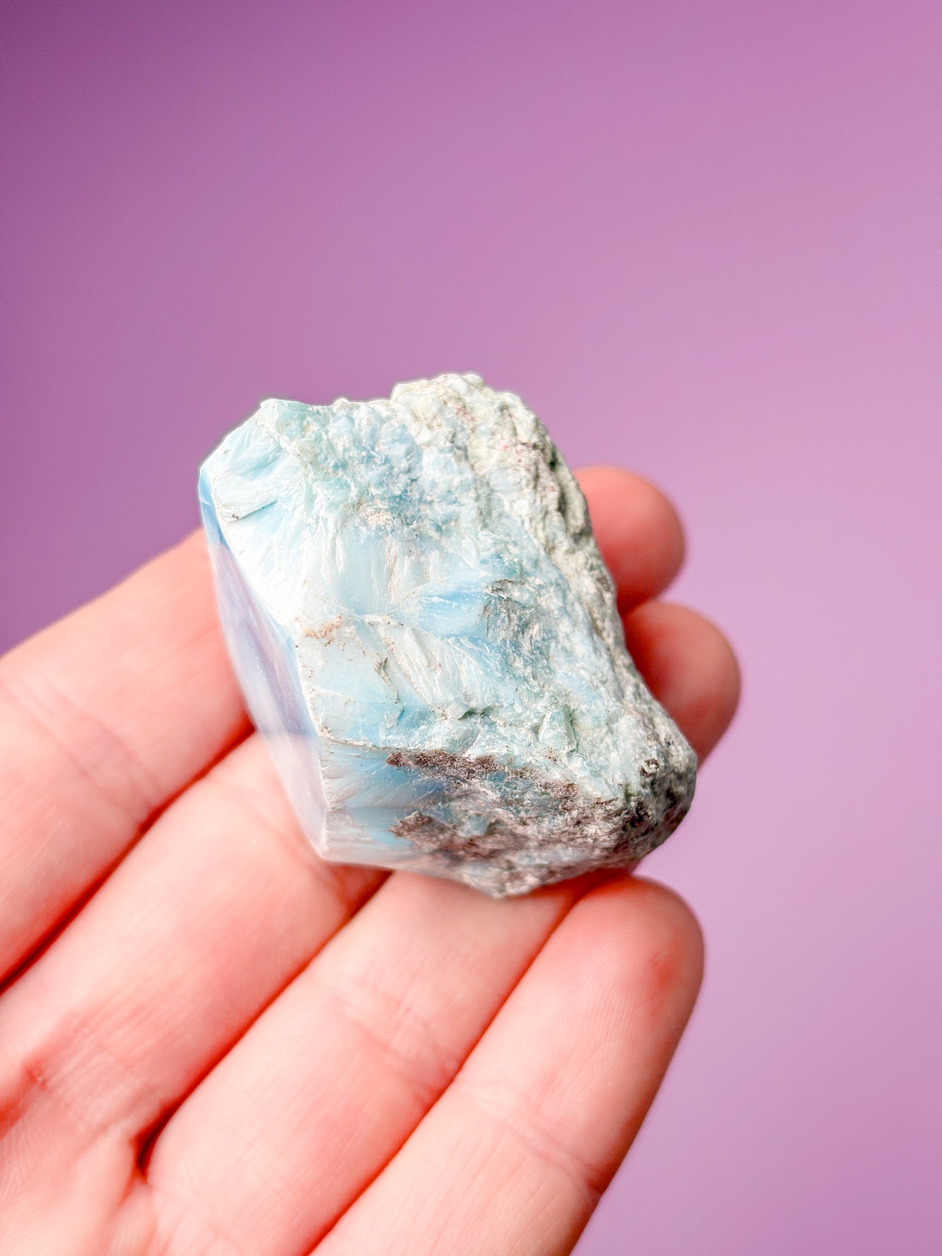 Larimar Raw Polished (No. 40) Exclusive Quality