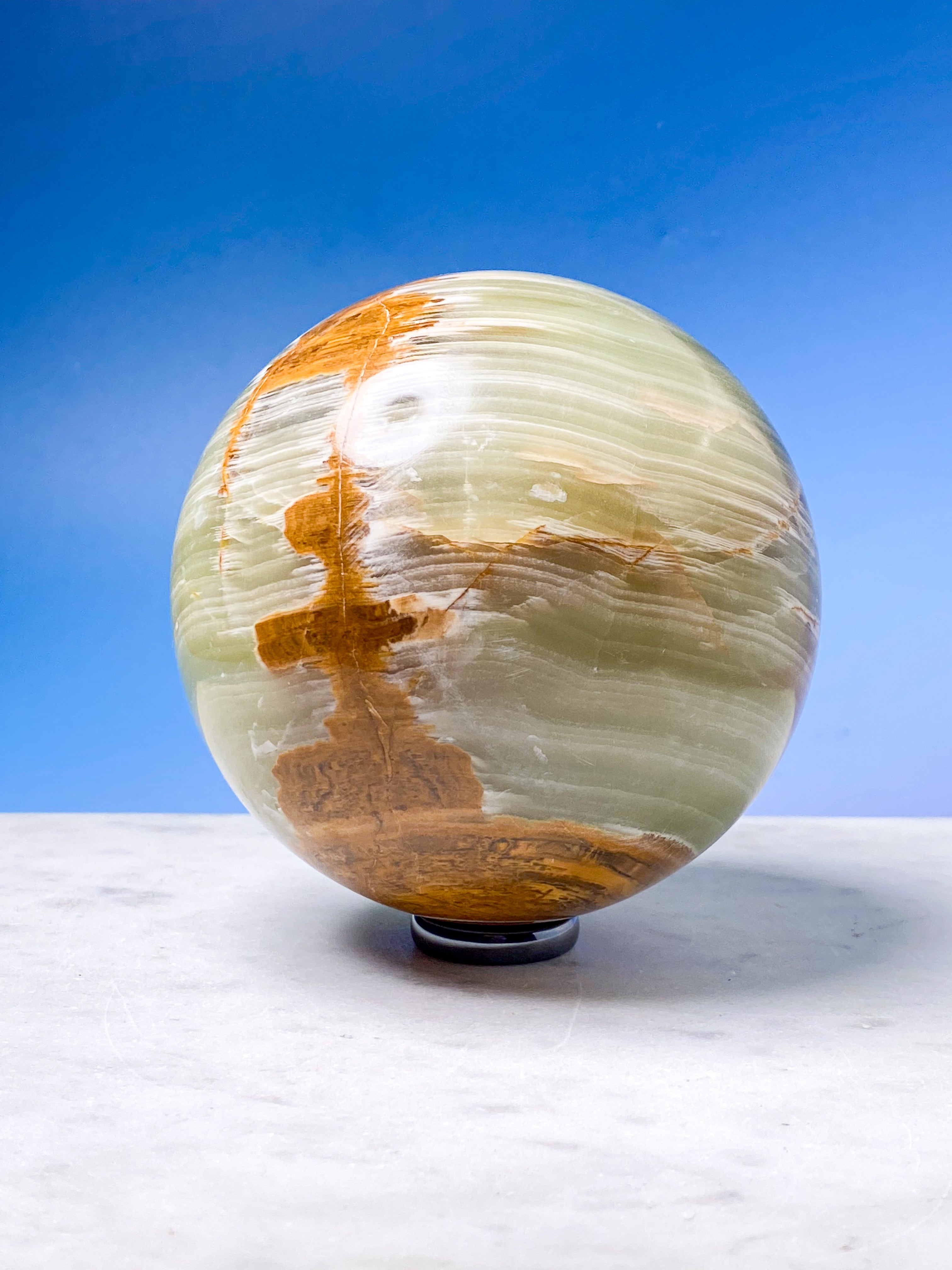 Kæmpe Grøn Onyx Kugle (Nr. 3)